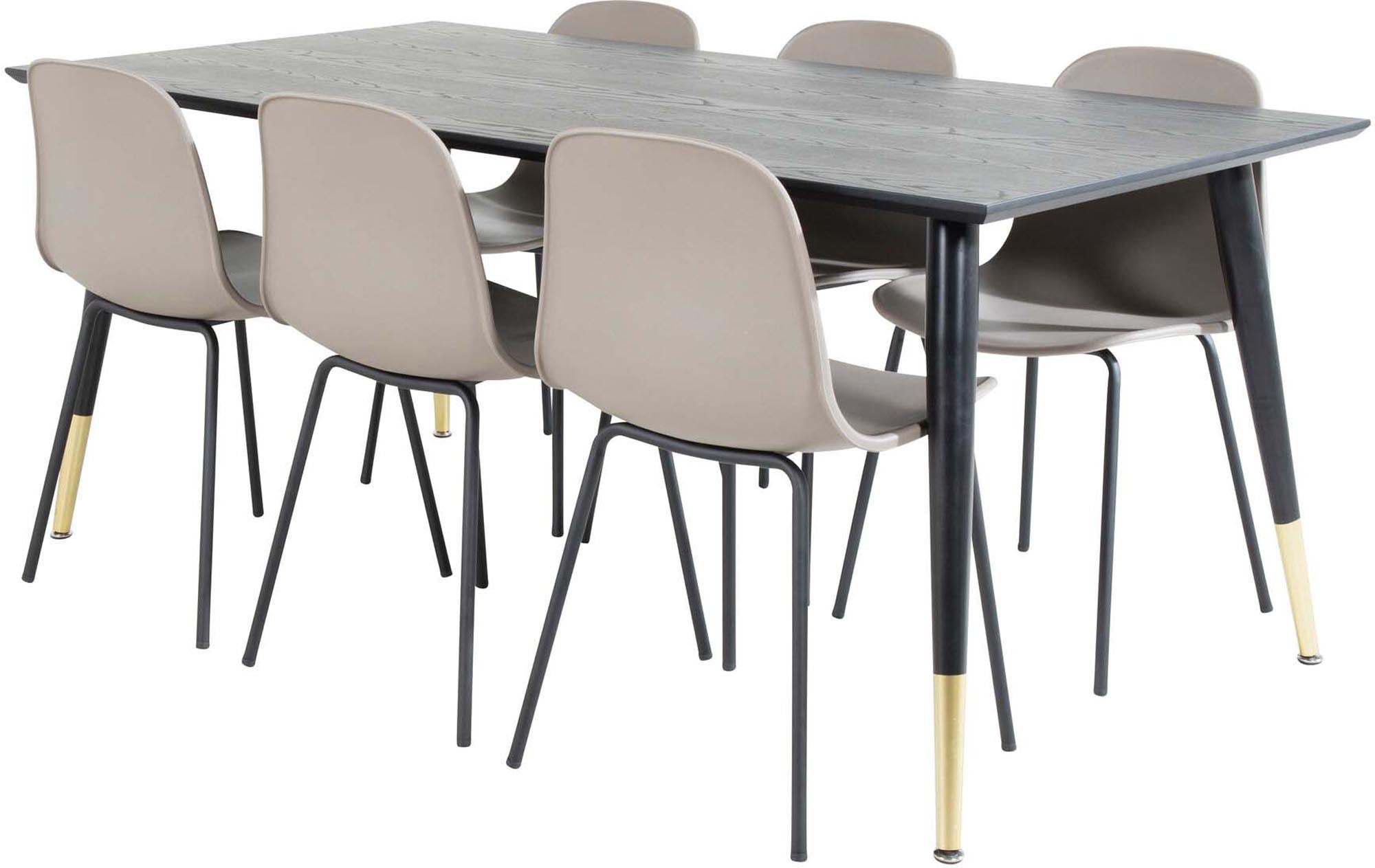 Modernes Dipp Esszimmerset 180 cm für 6 Personen von Venture Home. Hochwertige Materialien und ergonomische Stühle für höchsten Komfort.