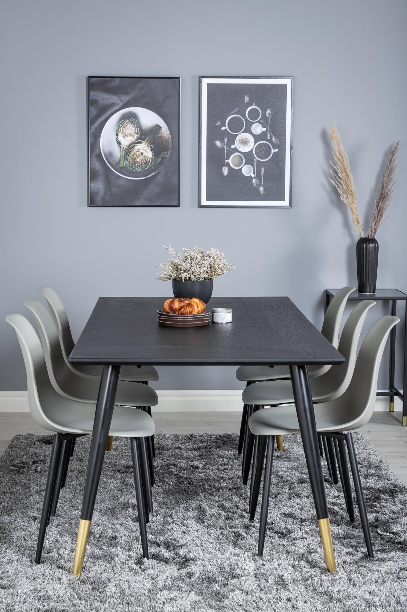 Stilvolles Dipp Esszimmerset 180 cm für 6 Personen von Venture Home. Hochwertige Materialien und ergonomische Stühle für unvergessliche Momente.