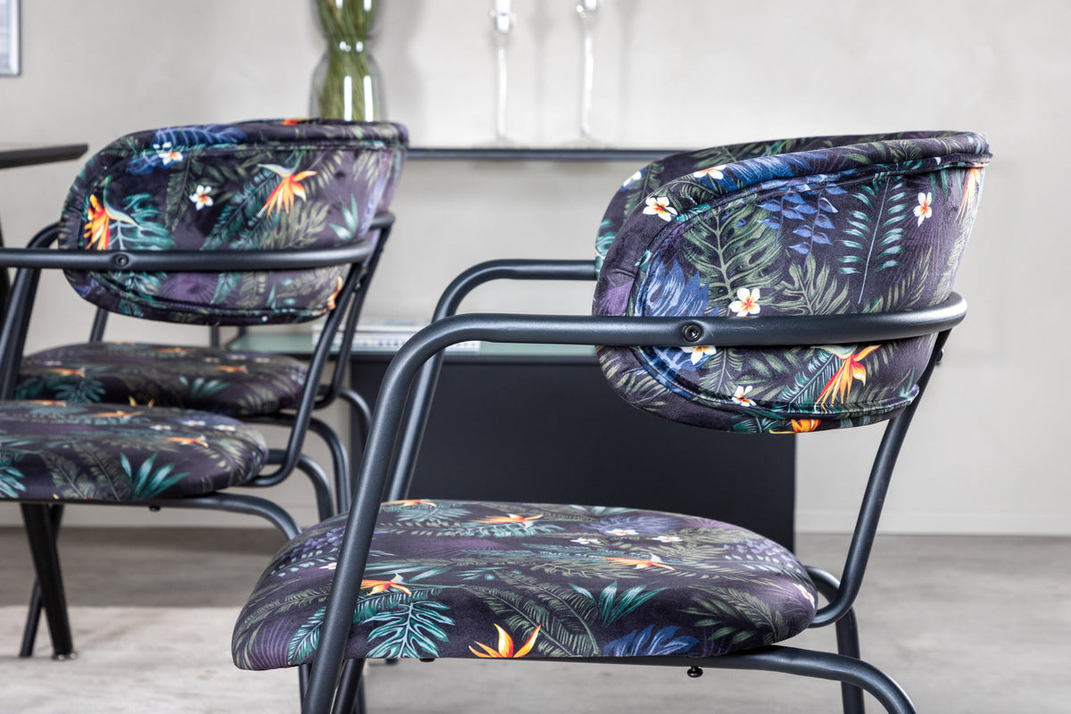 Dipp Esszimmerset + Arrow 180cm/6St. in Schwarzgold präsentiert im Onlineshop von KAQTU Design AG. Esszimmerset ist von Venture Home