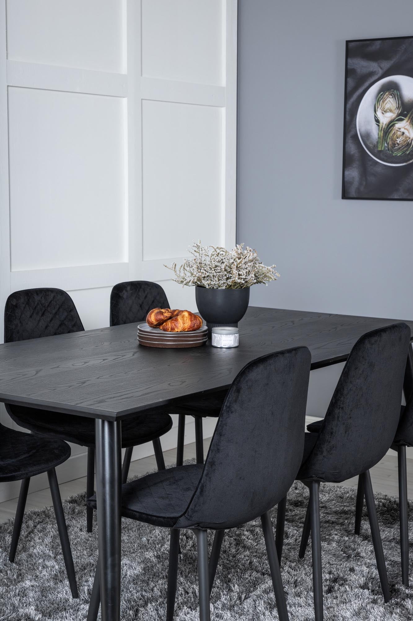 Elegantes Dipp Esszimmerset 180cm mit 6 Stühlen von Venture Home.