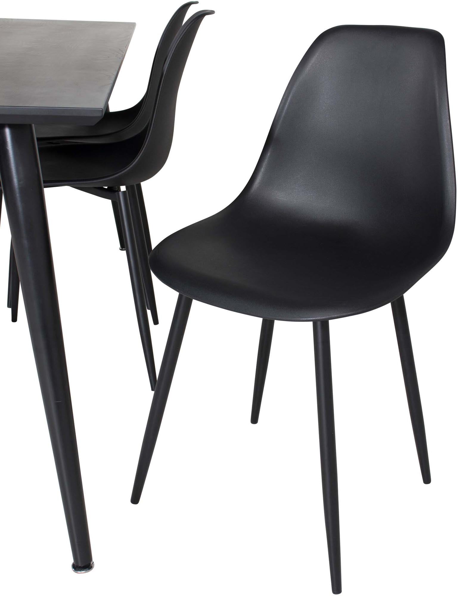 Erleben Sie das Dipp Esszimmerset von Venture Home: Stilvoller 180 cm Esstisch und bequeme Stühle für unvergessliche gemeinsame Abende.