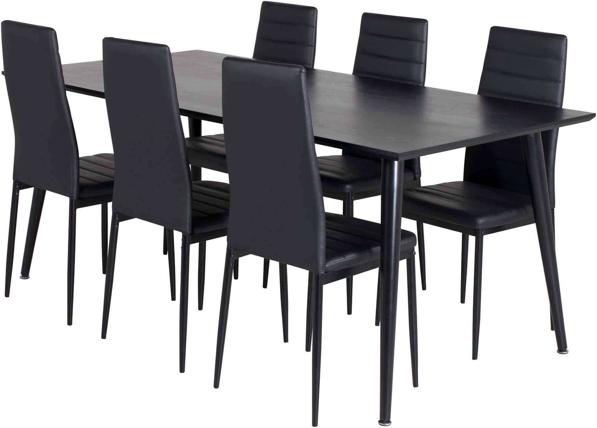 Modernes Dipp Esszimmerset für 6, 180cm Tisch von Venture Home.