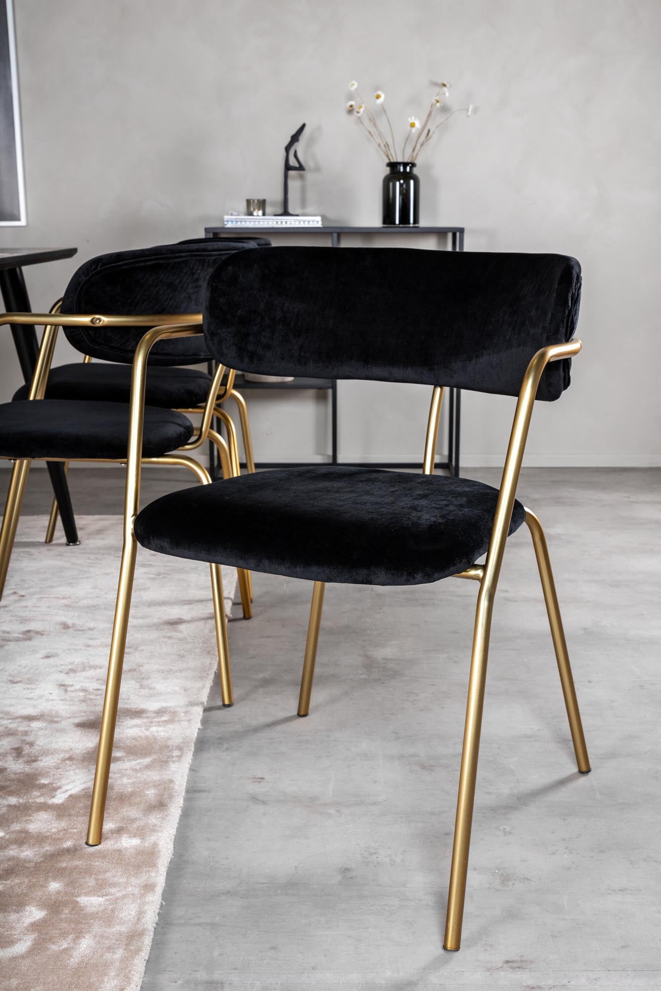 Stilvolles Dipp Esszimmerset mit 180cm Tisch und 6 Stühlen von Venture.