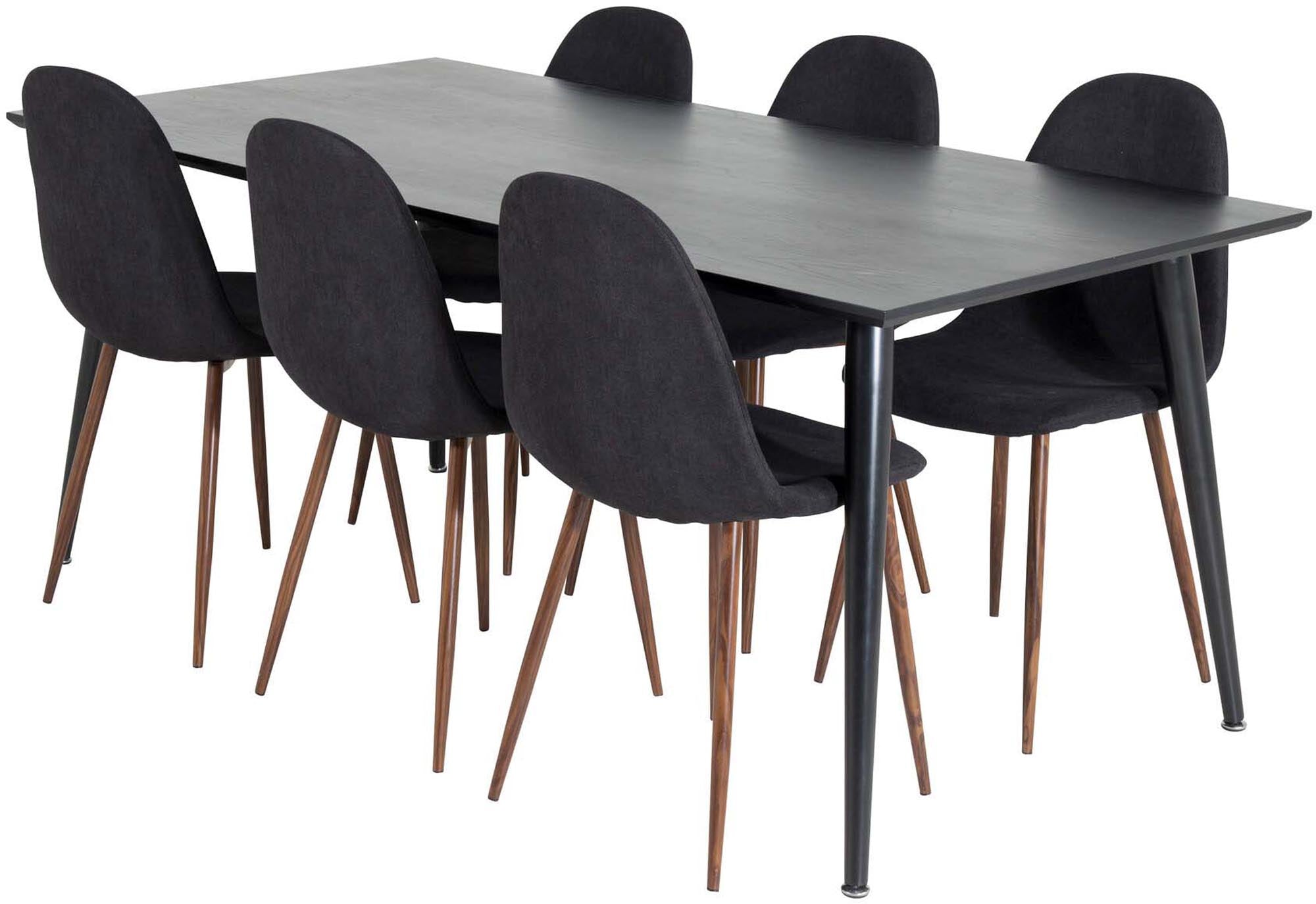 Erleben Sie stilvolles Essen mit dem Dipp Esszimmerset von Venture Home: 180 cm Tisch und 6 komfortable Stühle für gesellige Momente.