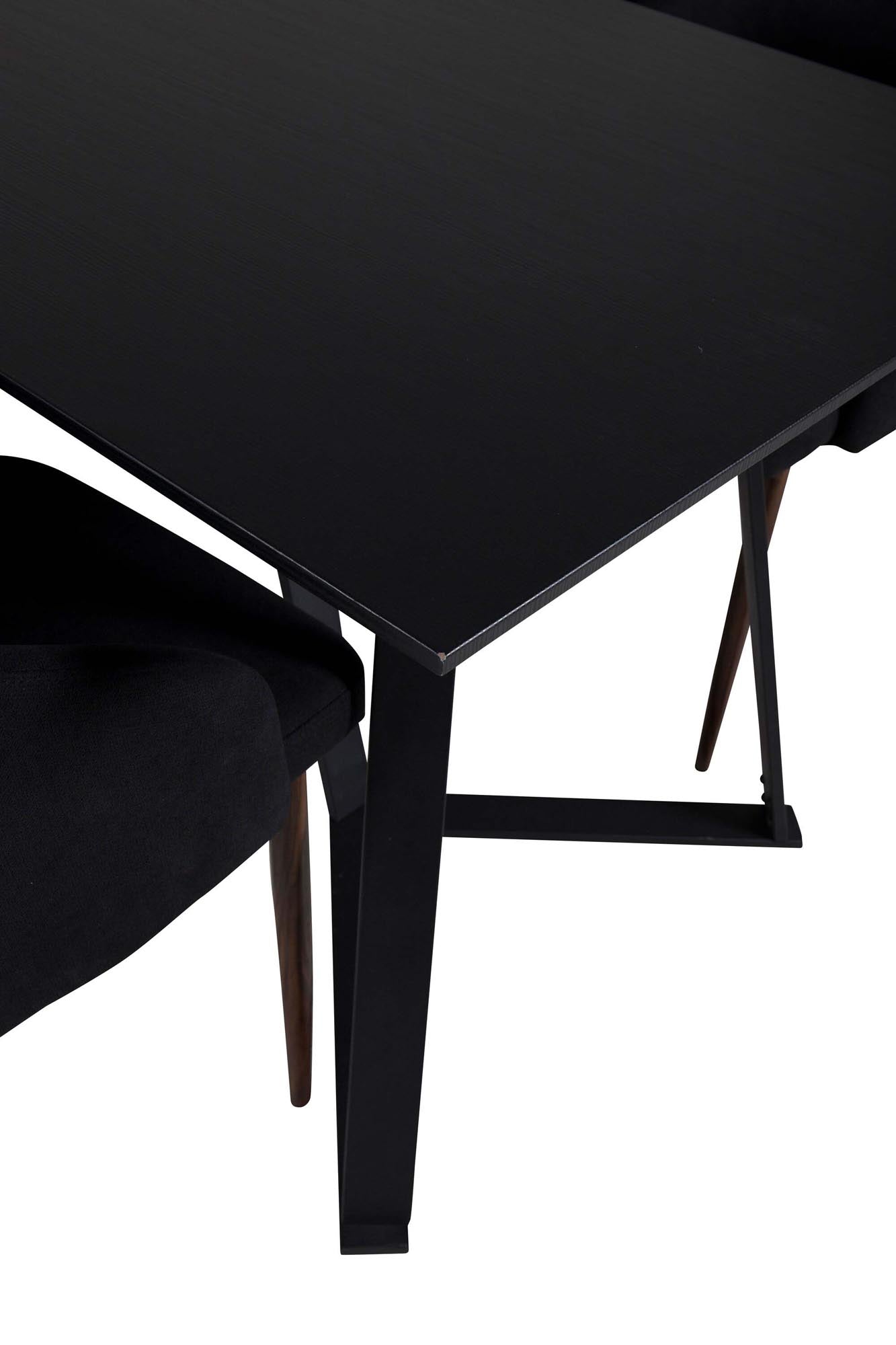 Entdecken Sie das stilvolle Marina Esszimmerset Arctic: 180 cm Tisch und 6 ergonomische Stühle in Khaki für gemütliche Familienabende.