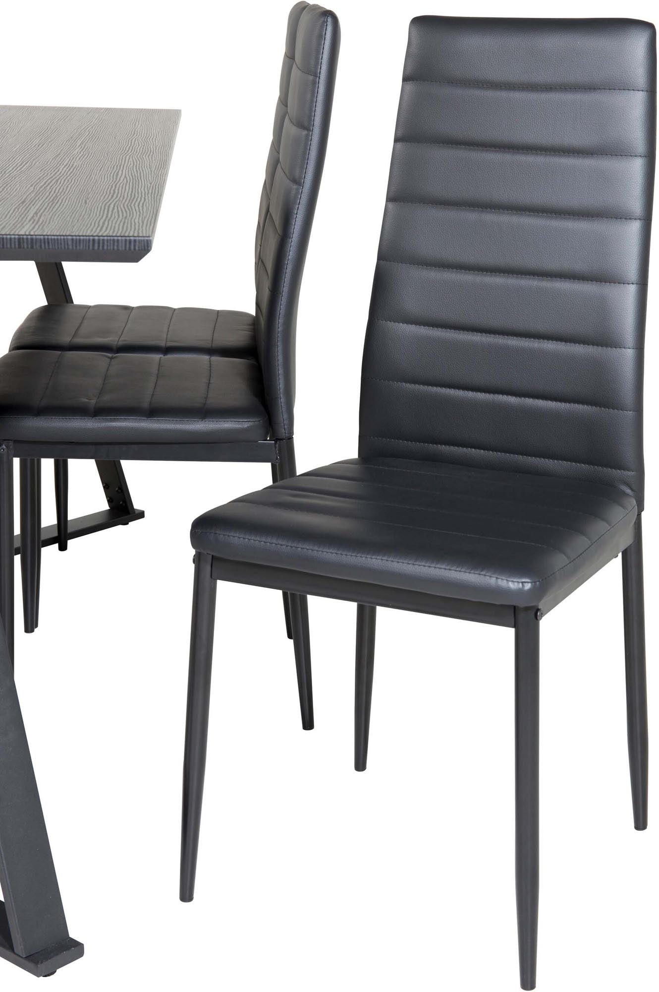 Entdecken Sie das stilvolle Marina Esszimmerset Slim von Venture Home: 180 cm Tisch für gesellige Runden, langlebige Materialien und elegantes Design.