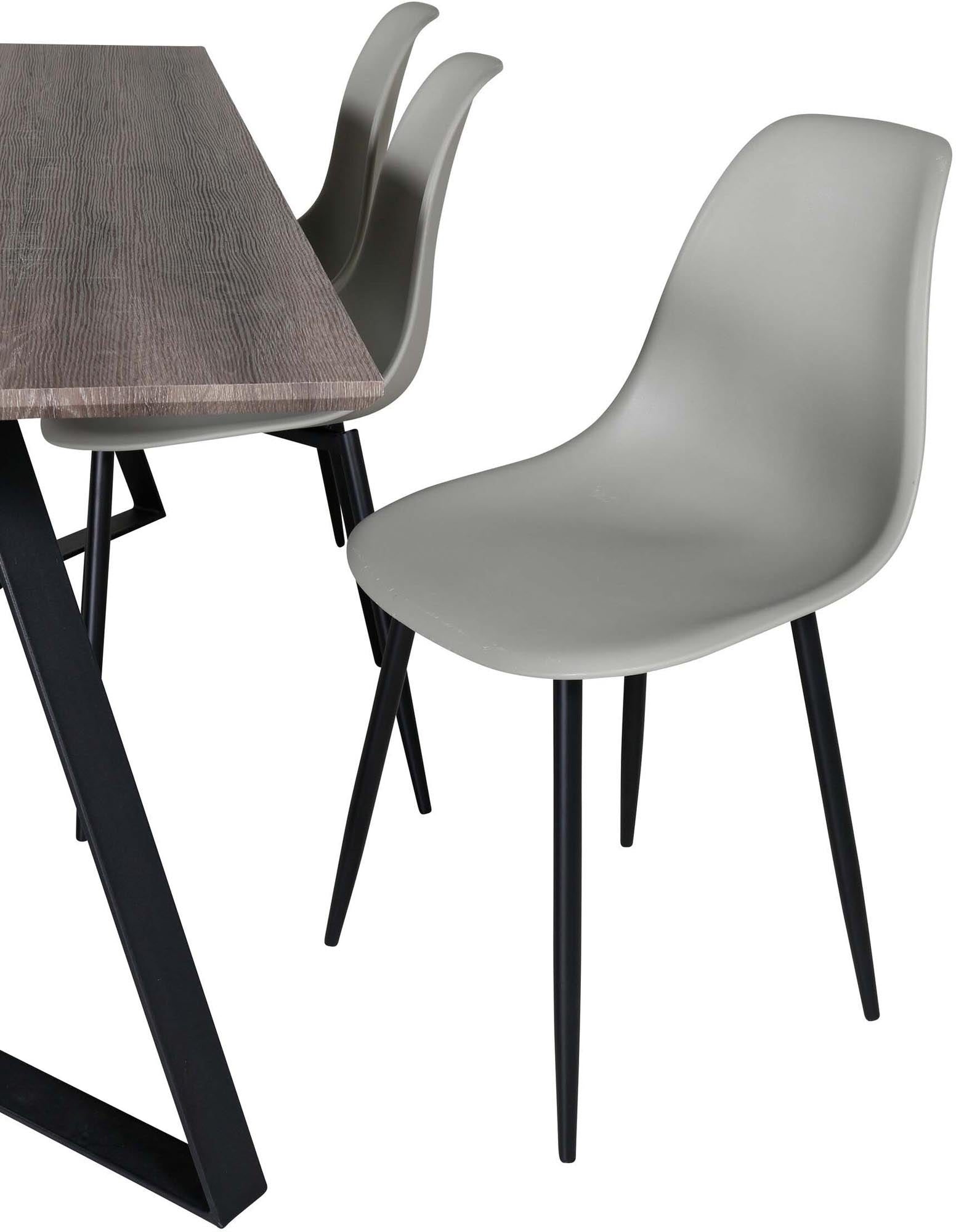 Modernes Esszimmerset mit 180 cm Tisch und 6 Stühlen, stilvolles Design, perfekt für elegante und moderne Essbereiche.