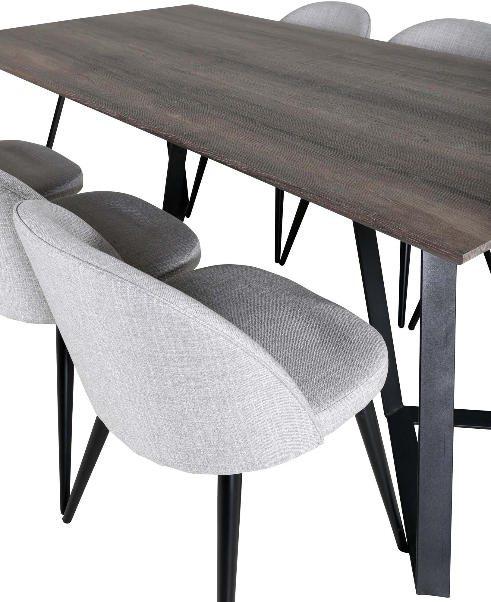 Elegantes Marina Esszimmerset Velvet: Perfekt für stilvolle Abende.