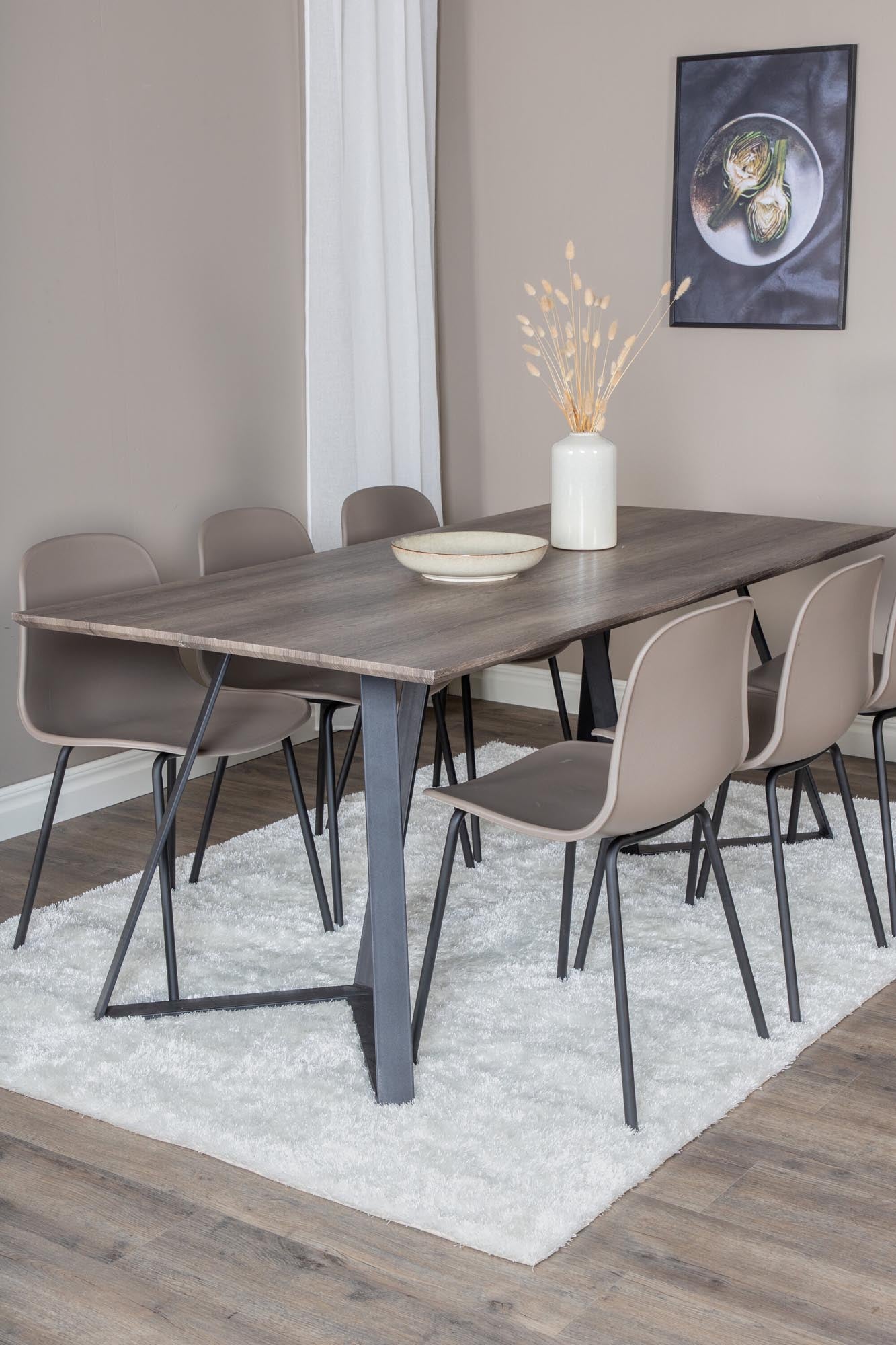 Stilvolles Marina Esszimmerset 180cm mit 6 Stühlen von Venture Home.