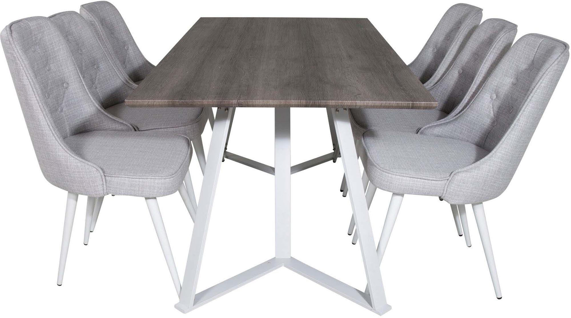 Erleben Sie das Marina Esszimmerset Velvet 180cm/6St. von Venture Home – stilvoll, komfortabel und perfekt für unvergessliche Momente mit Familie und Freunden.