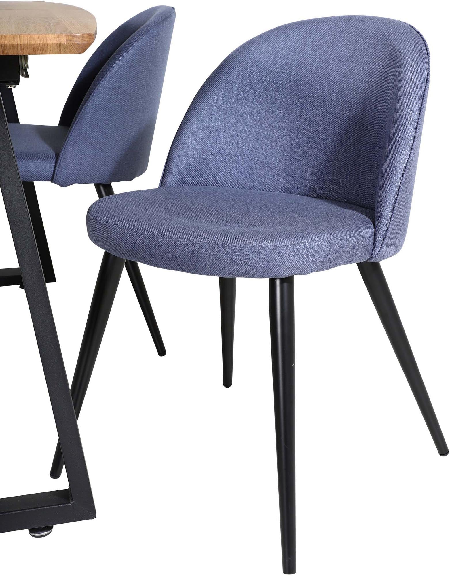 Elegantes Inca Esszimmerset: Ausziehbarer Tisch für bis zu 8 Personen, stilvolle Velvet-Stühle, langlebig und perfekt für gesellige Abende.