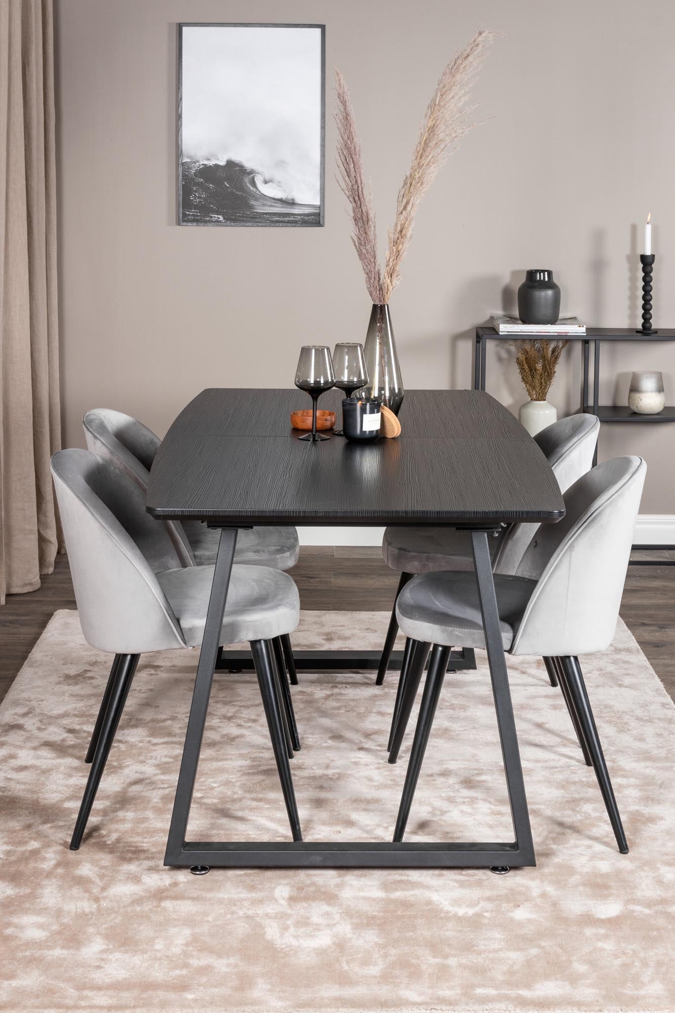 Inca Esszimmerset: Ausziehbar, samtig, für stilvolle Dinnerabende.