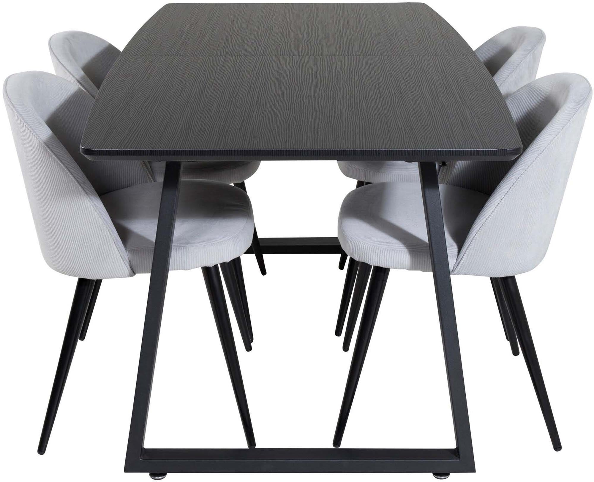 Elegantes Inca Esszimmerset: Ausziehbar, samtig, für stilvolle Abende.