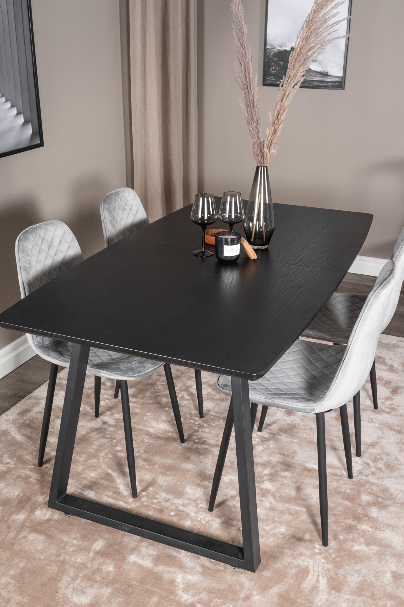 Modernes Inca Esszimmerset: Ausziehbar auf 160 cm, ideal für gesellige Abende und stilvolle Familienfeiern. Hochwertige Materialien für Langlebigkeit.