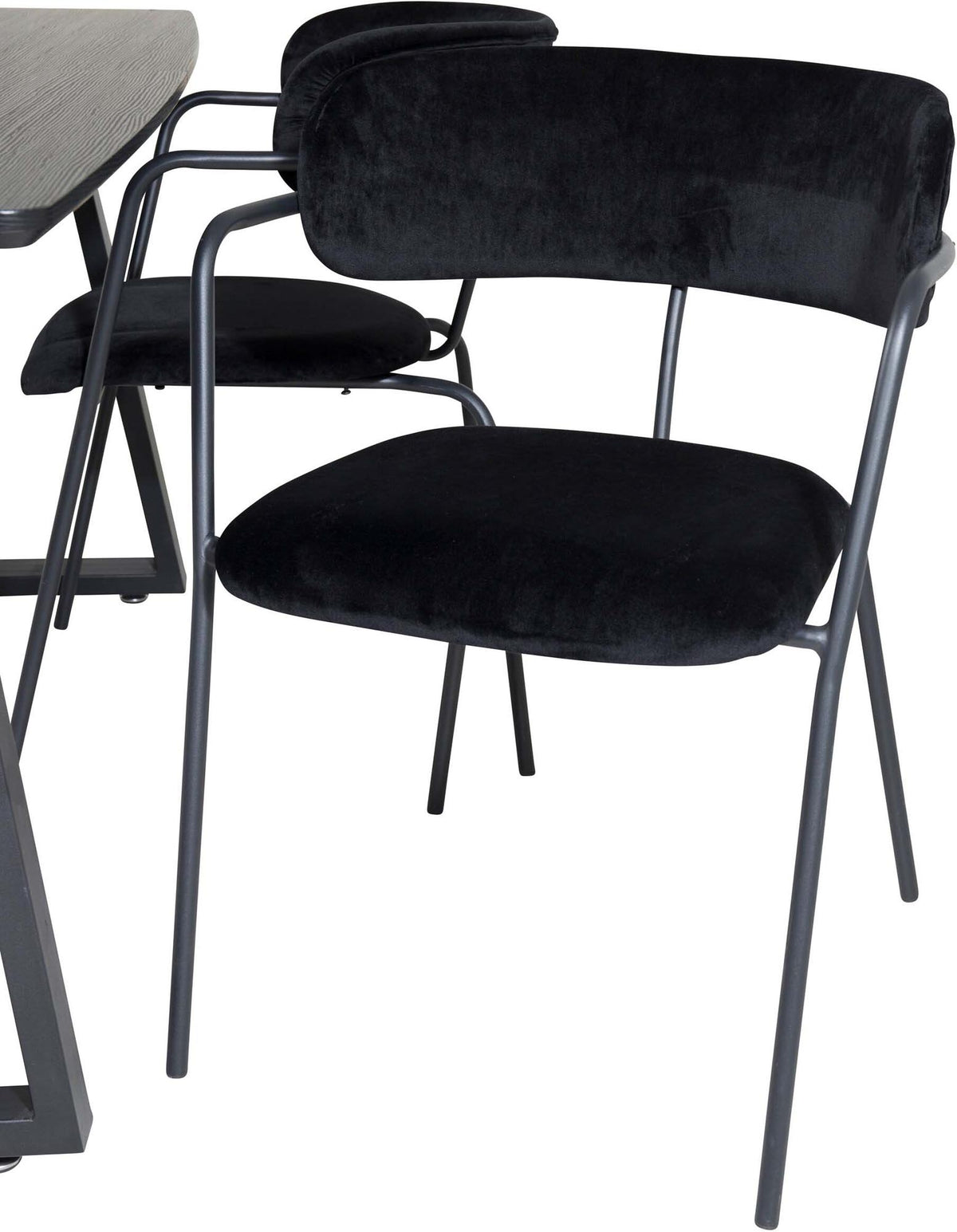 Inca Esszimmerset ausziehbar (Arrow) 160cm/4St. in Schwarz präsentiert im Onlineshop von KAQTU Design AG. Esszimmerset ist von Venture Home
