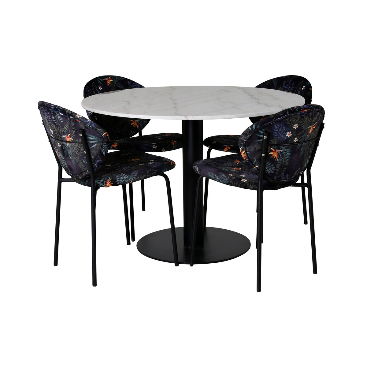 Estelle Esstisch mit Vault Stühlen in präsentiert im Onlineshop von KAQTU Design AG. Bartischset ist von Venture Home