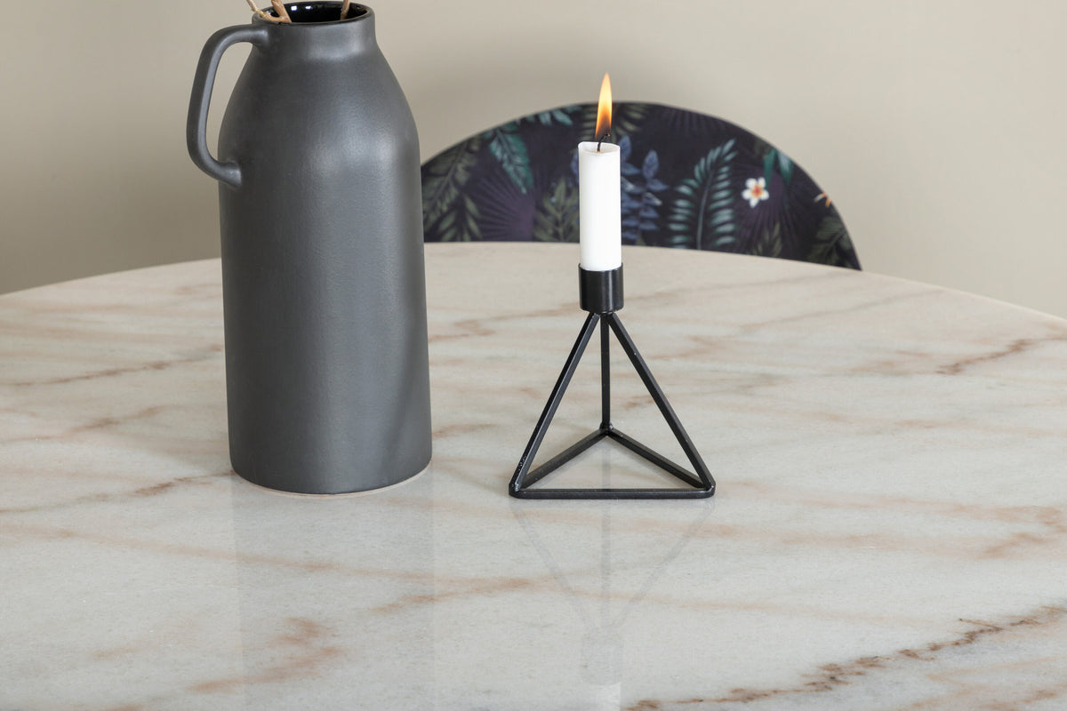Estelle Esstisch mit Vault Stühlen in Schwarz präsentiert im Onlineshop von KAQTU Design AG. Esszimmerset ist von Venture Home