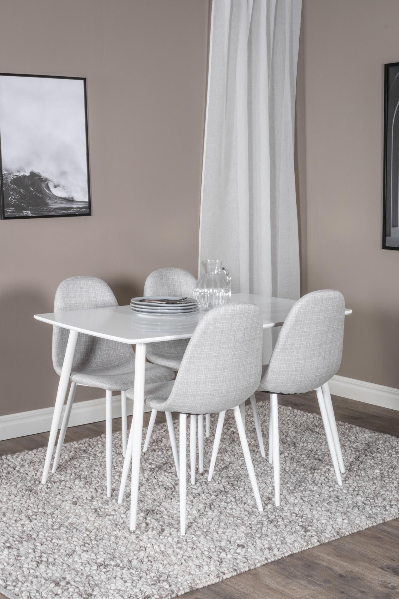 Modernes Polar Esszimmerset, 120cm Tisch mit 4 Stühlen von Venture Home.