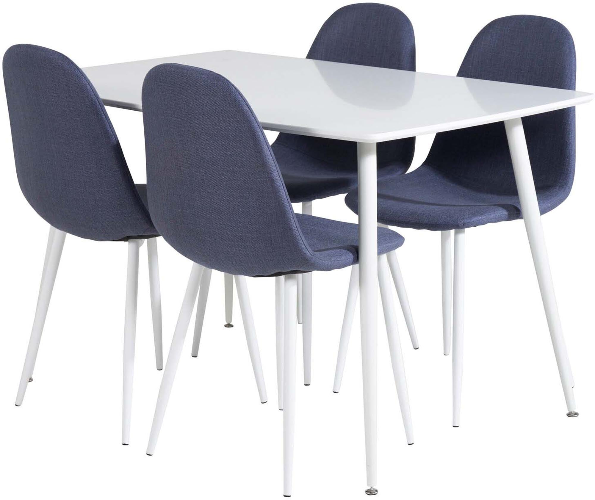 Modernes Polar Esszimmerset, 120cm Tisch, 4 Stühle, von Venture Home.