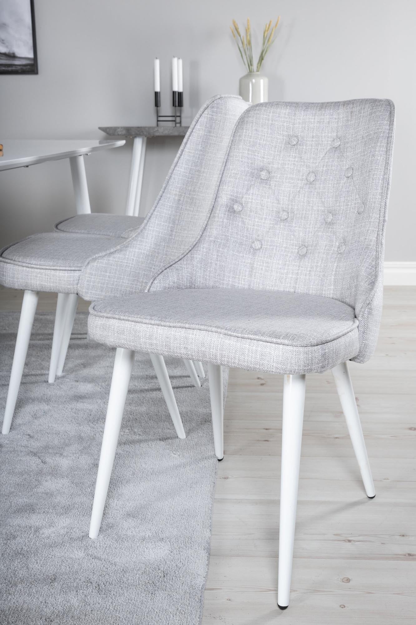 Stilvolles Esszimmerset mit 180 cm Tisch und 6 luxuriösen Velvet-Stühlen, perfekt für gemütliche Familienessen und festliche Anlässe.