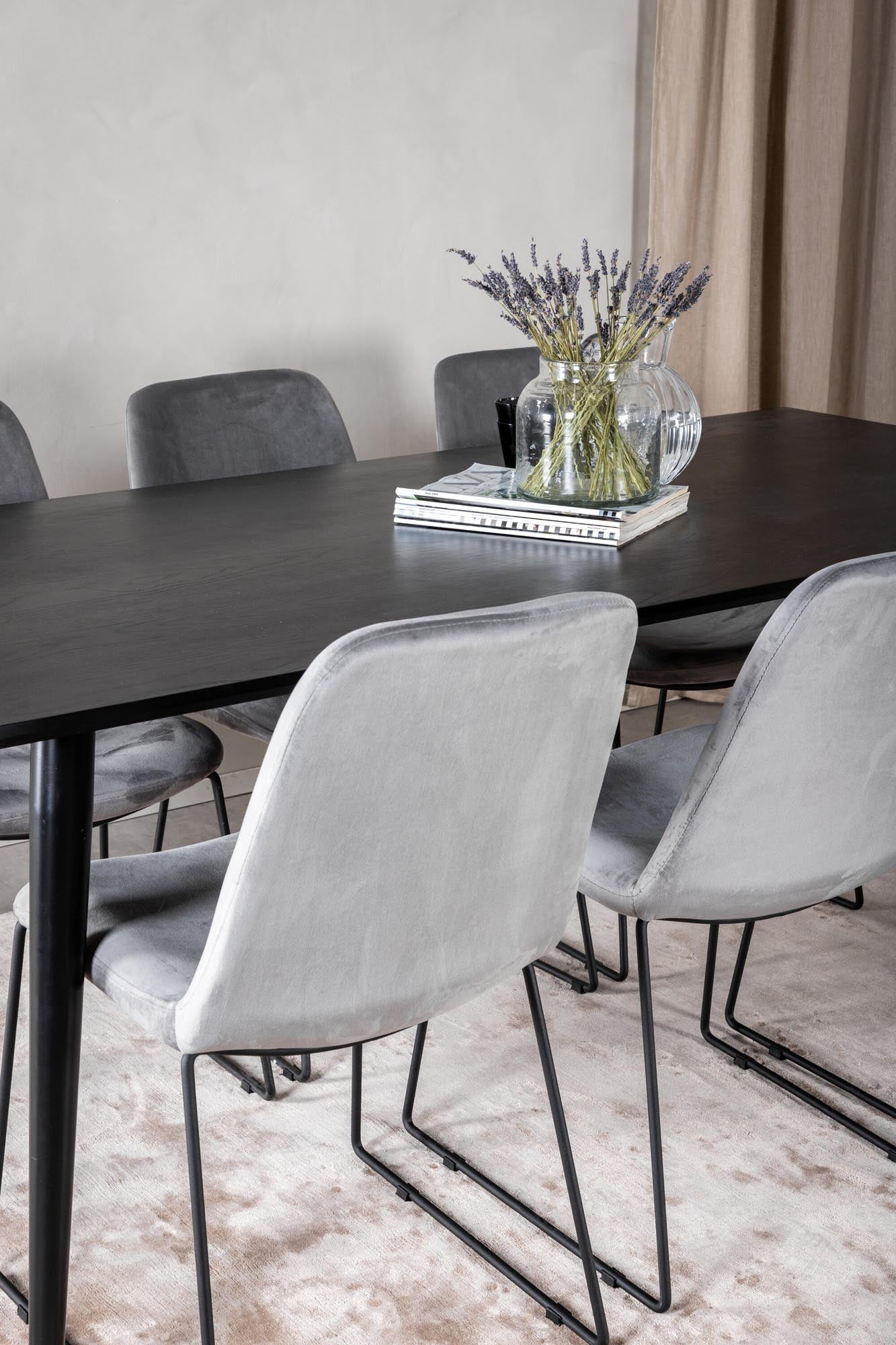 Stilvolles Dipp Esszimmerset 180cm mit 6 Stühlen von Venture Home.