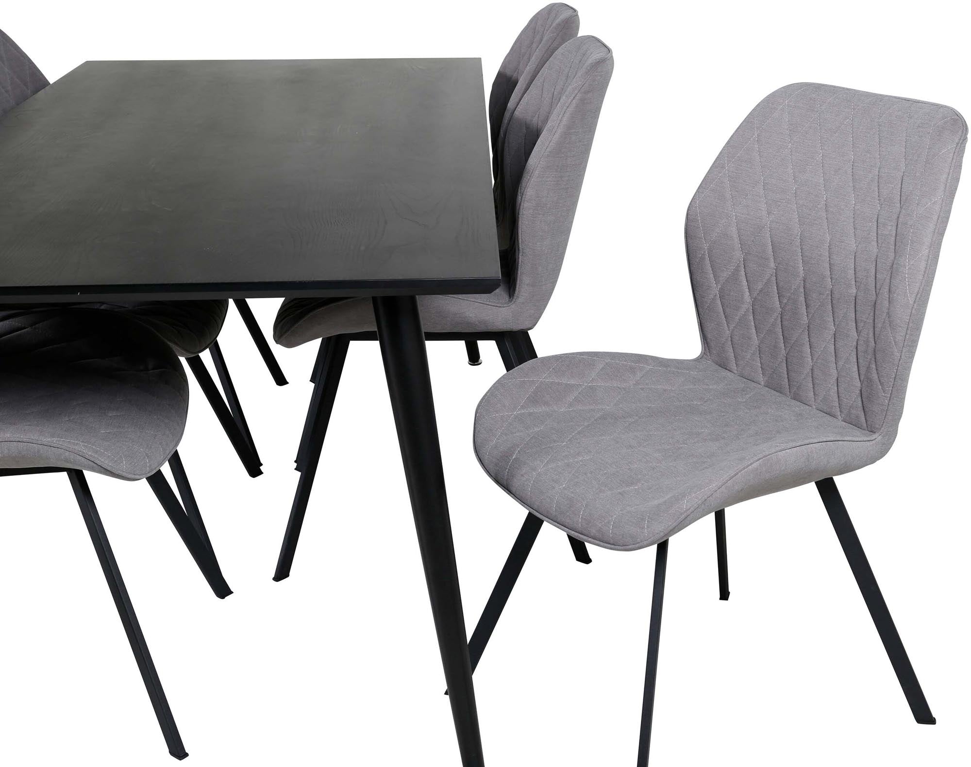 Stilvolles Dipp Esszimmerset für 6 Personen mit 180 cm Tisch und ergonomischen Gemma-Stühlen. Perfekt für gemütliche Familienessen und besondere Anlässe.