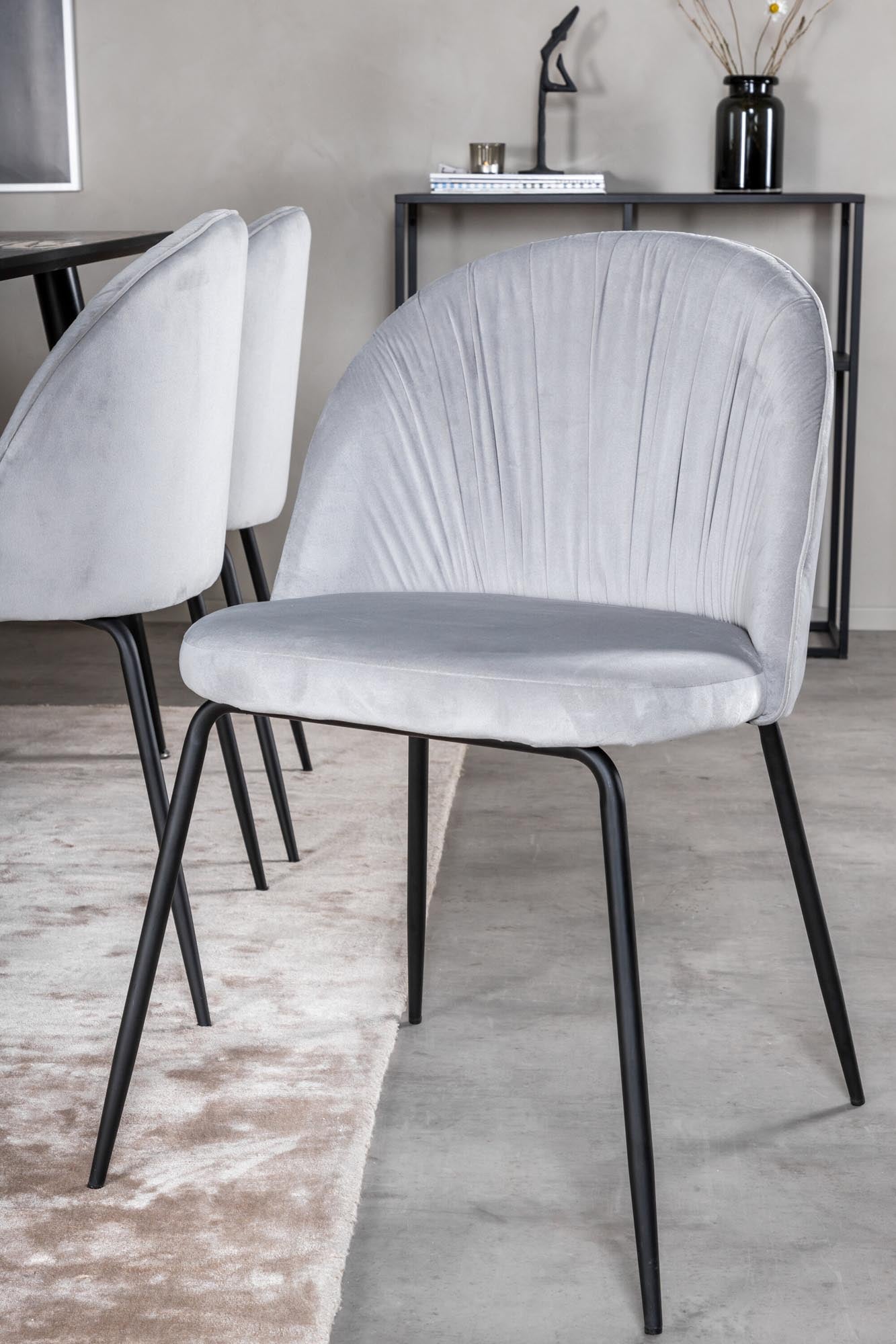 Elegantes Dipp Esszimmerset 180cm mit 6 Stühlen von Venture Home.