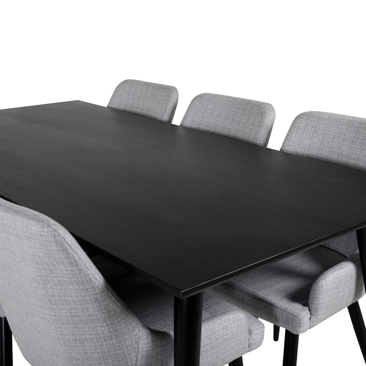 Dipp Esszimmerset + Plaza 180cm/6St. in Schwarz präsentiert im Onlineshop von KAQTU Design AG. Esszimmerset ist von Venture Home