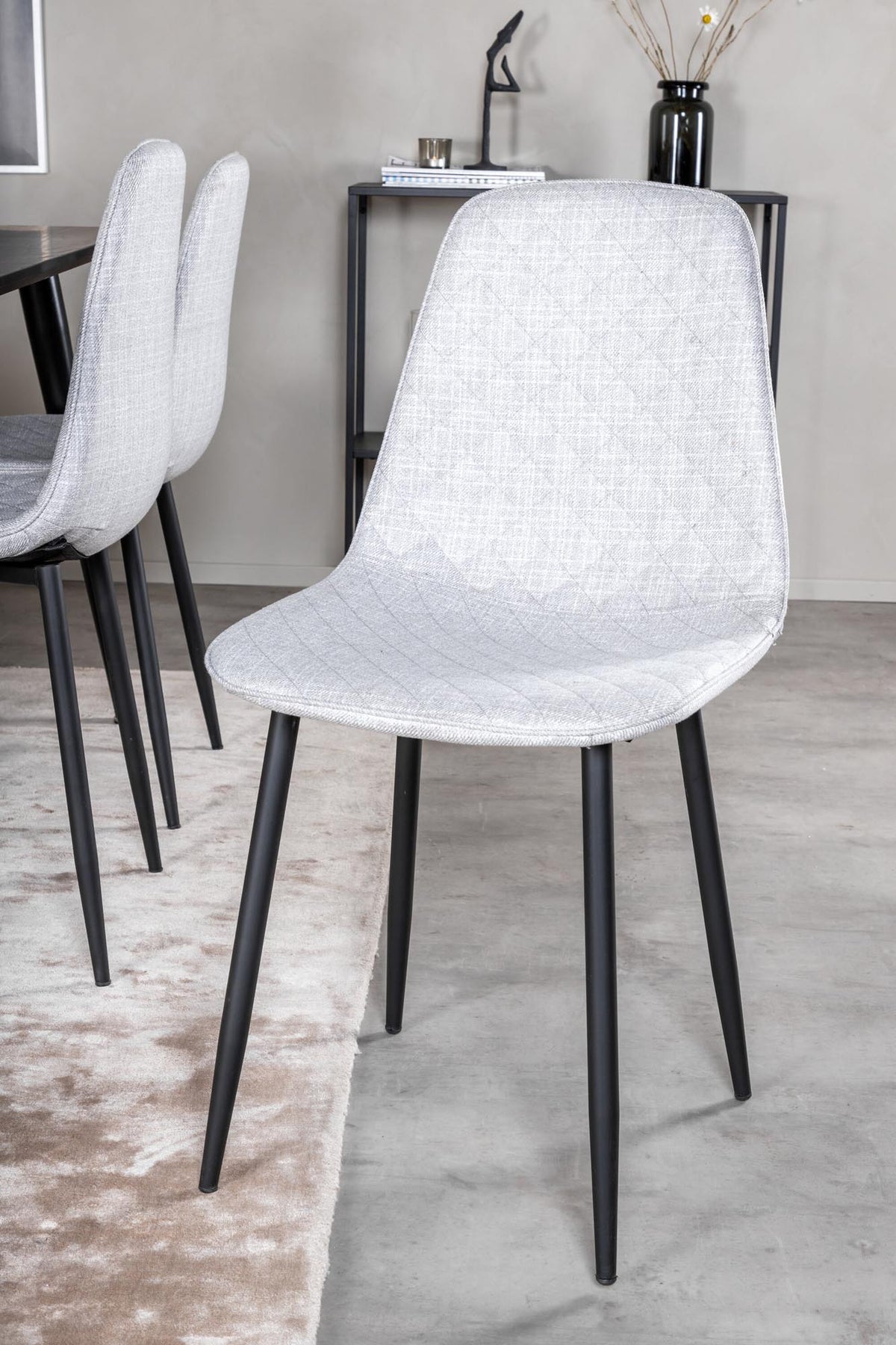 Dipp Esszimmerset + Polar Diamond 180cm/6St. in Schwarzgrau präsentiert im Onlineshop von KAQTU Design AG. Esszimmerset ist von Venture Home