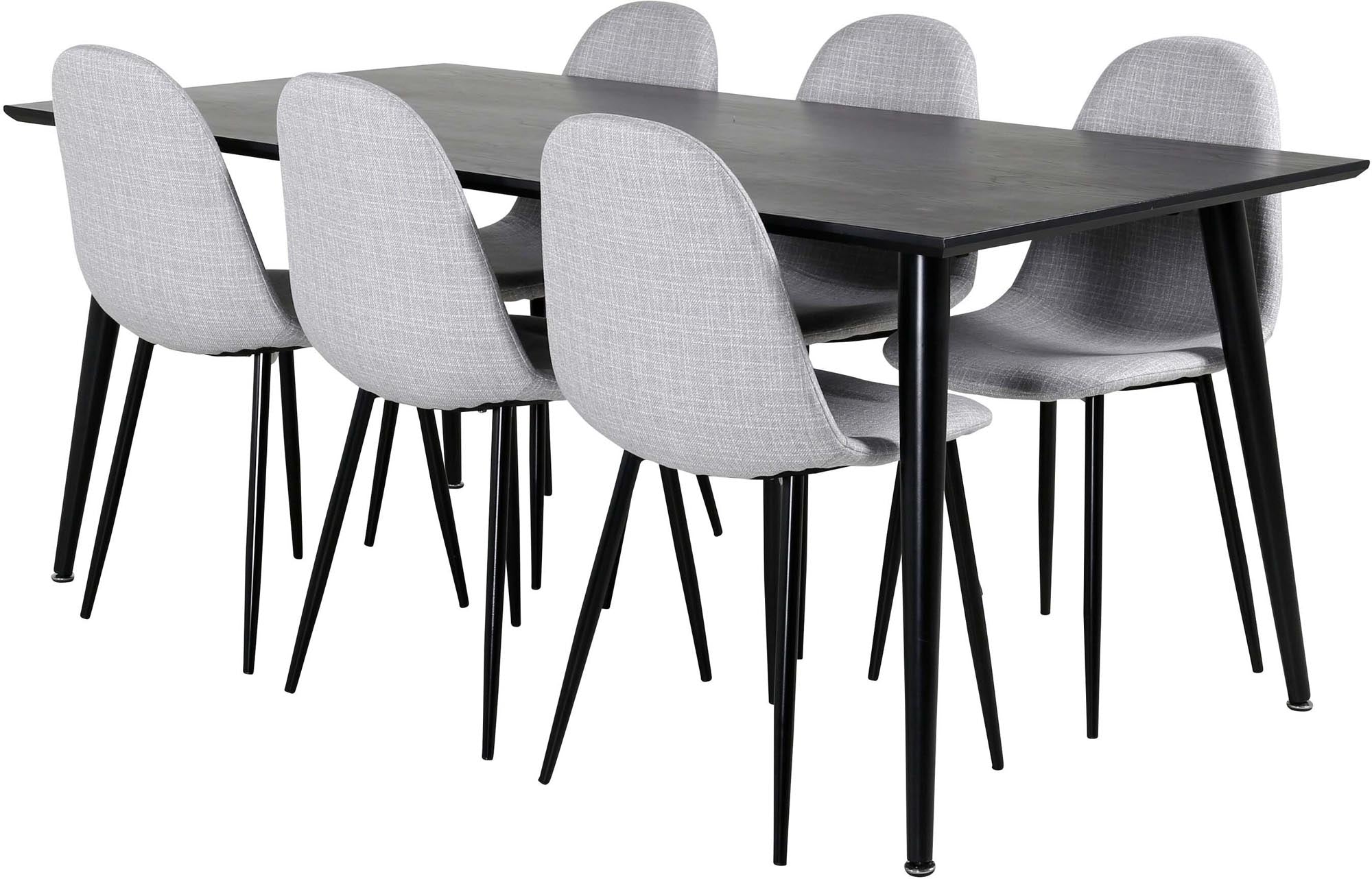 Entdecken Sie das Dipp Esszimmerset + Polar 180cm/6St. von Venture Home – eine harmonische Kombination aus modernem Design und Komfort für Ihr Esszimmer.