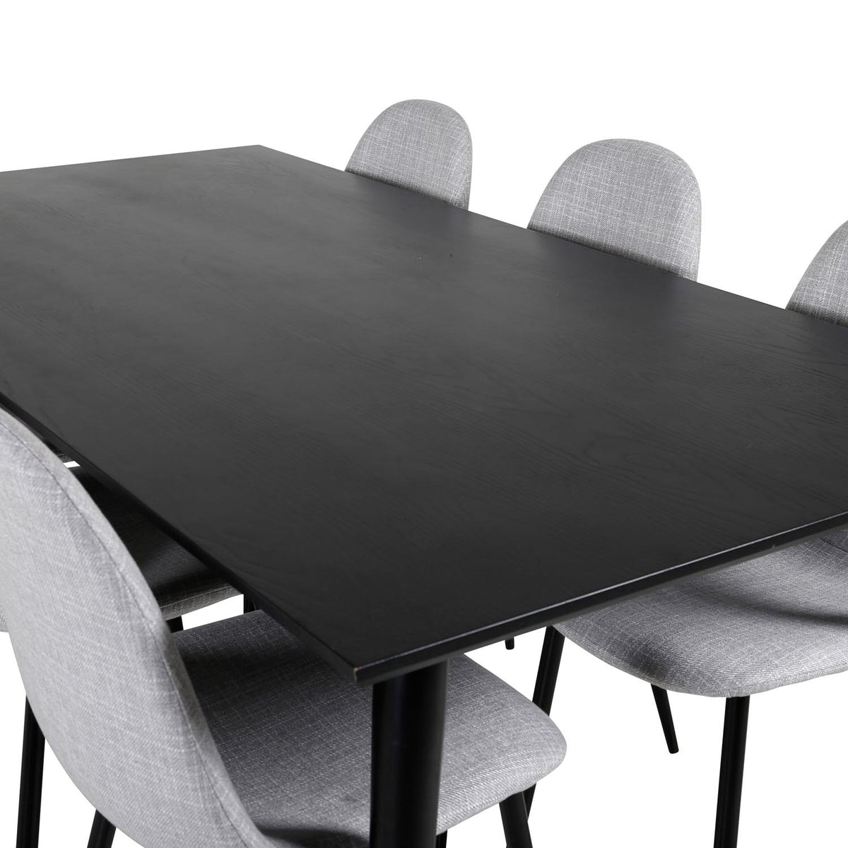 Dipp Esszimmerset + Polar 180cm/6St. in Schwarz / Hellgrau präsentiert im Onlineshop von KAQTU Design AG. Esszimmerset ist von Venture Home