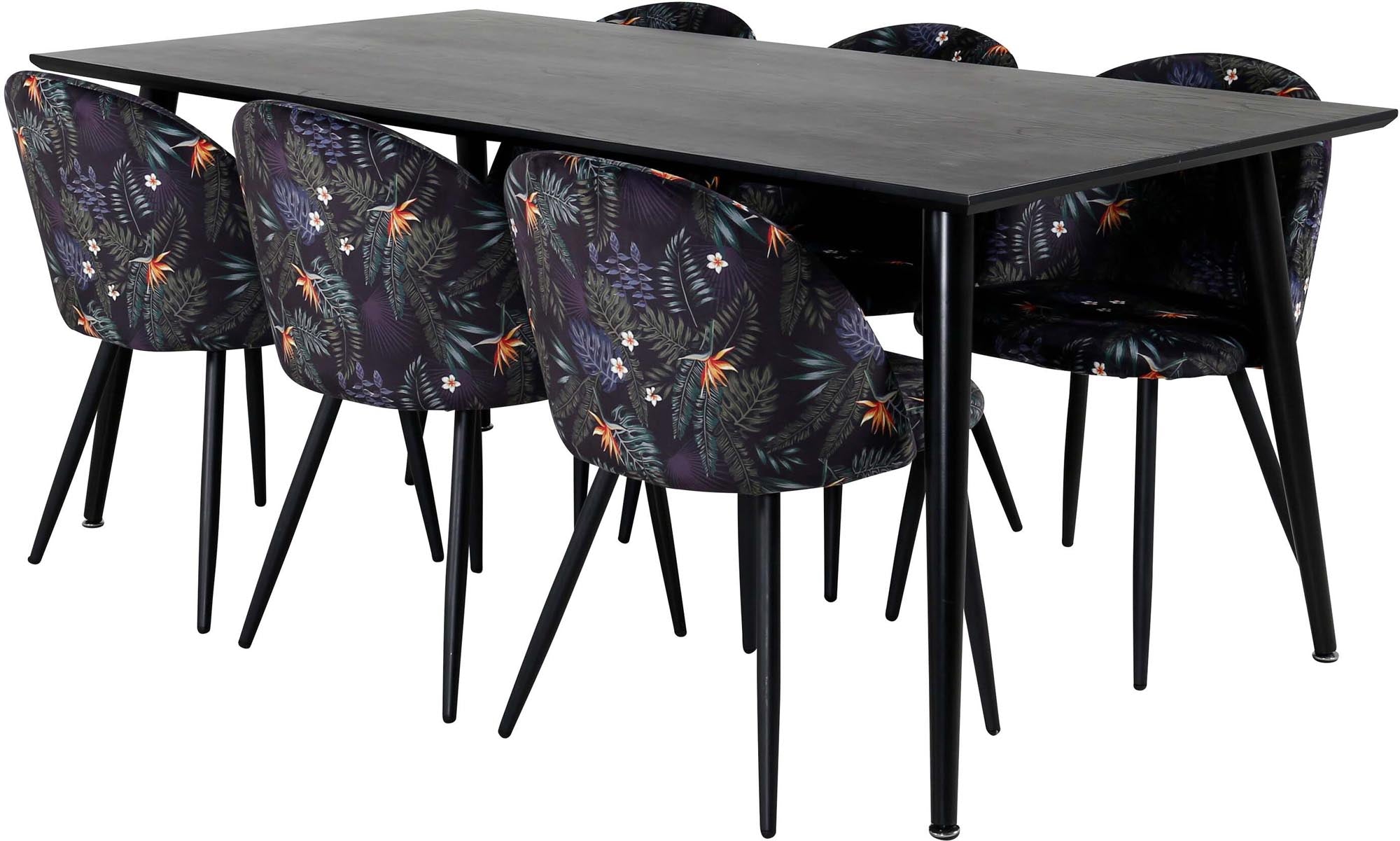 Luxuriöses Dipp Esszimmerset 180cm für 6, samtig, von Venture Home.