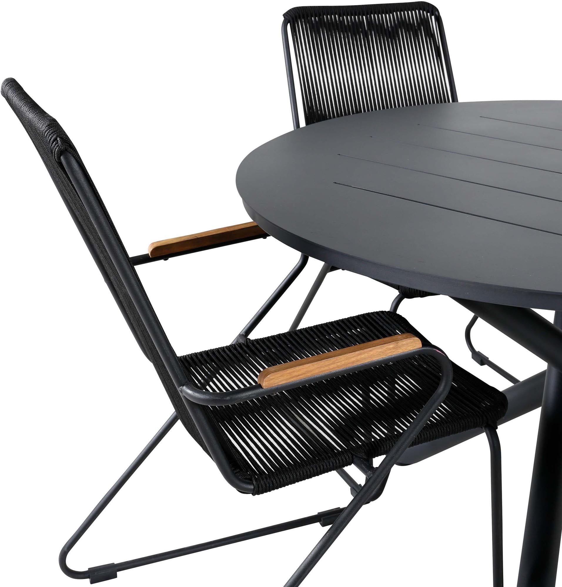 Robustes Alma Set: Ideal für stilvolle Outdoor-Dinner im Garten.