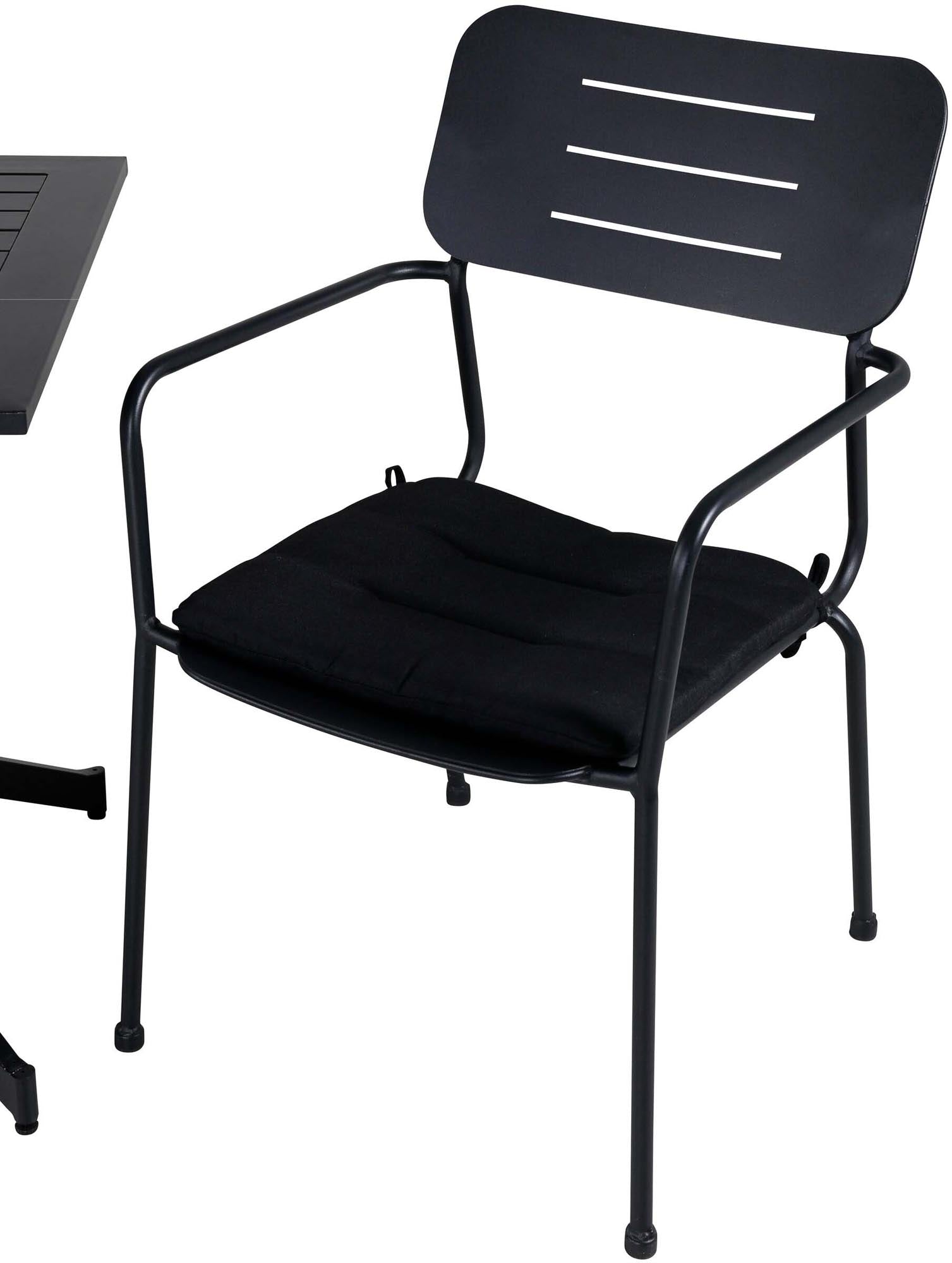 Way Outdoor-Tischset + Nicke 70cm/2St. in Schwarz präsentiert im Onlineshop von KAQTU Design AG. Gartentischset ist von Venture Home