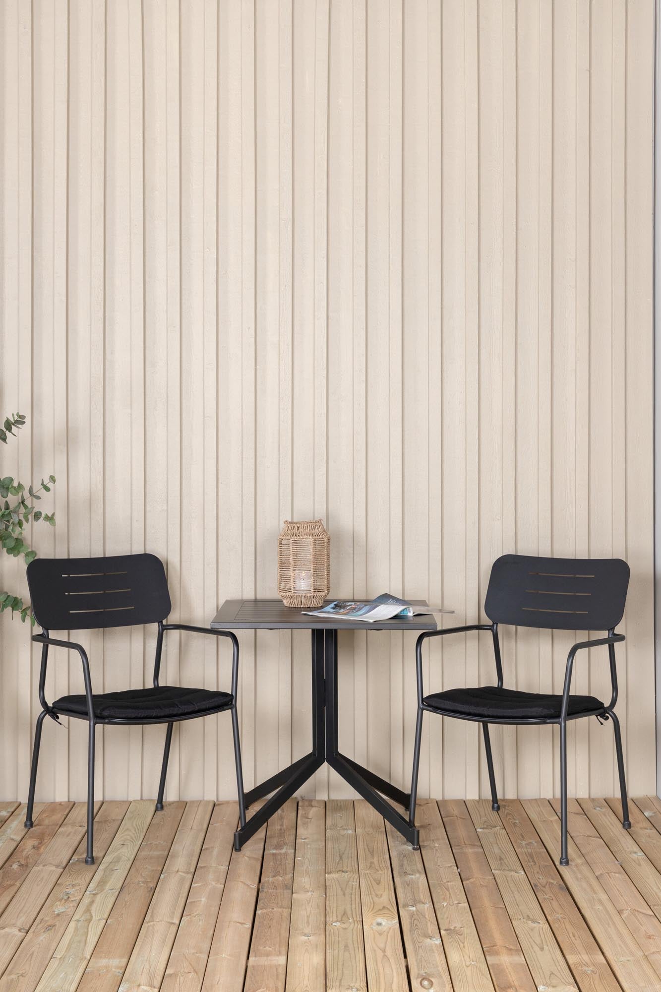 Way Outdoor-Tischset + Nicke 70cm/2St. in Schwarz präsentiert im Onlineshop von KAQTU Design AG. Gartentischset ist von Venture Home