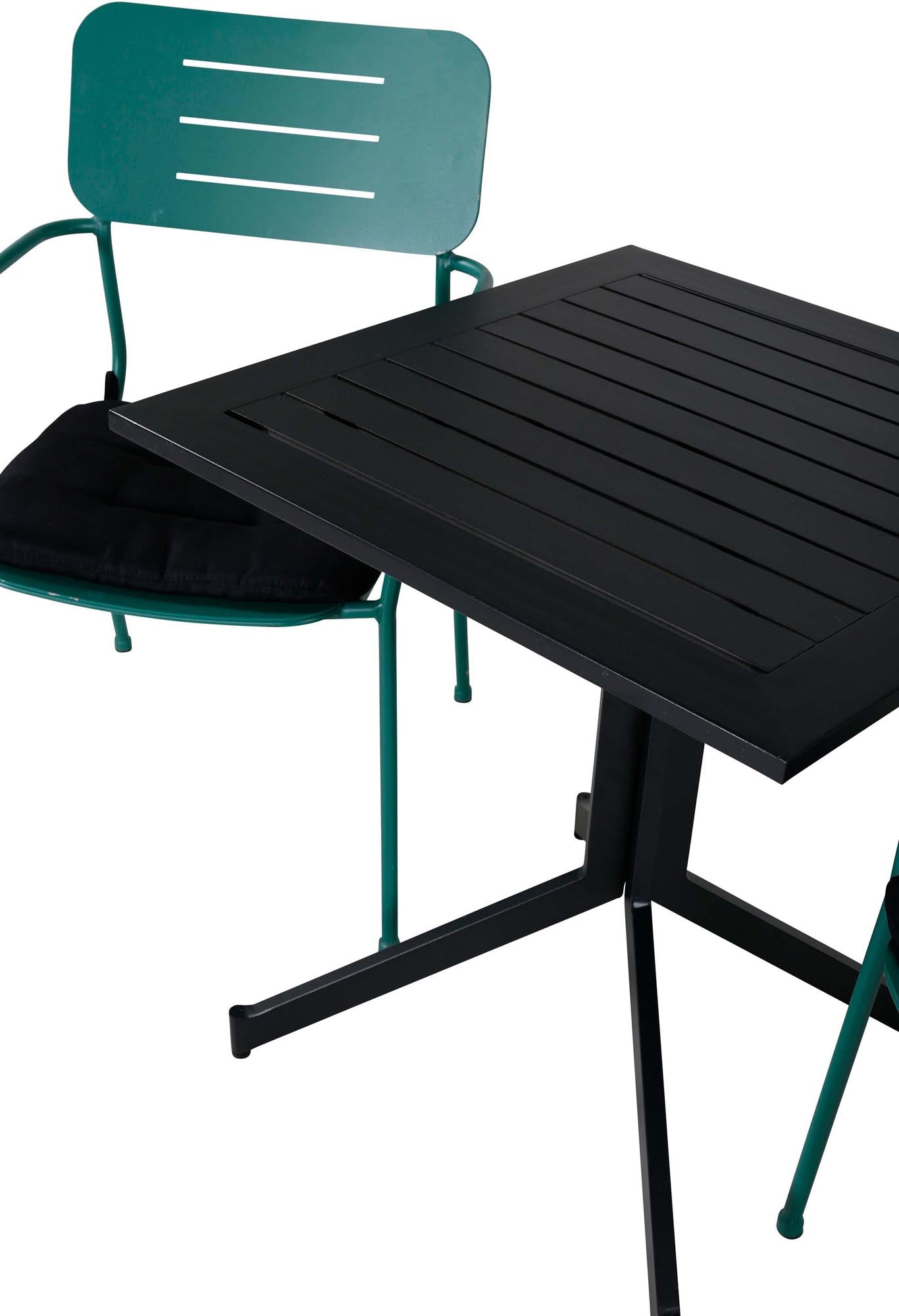 Way Outdoor-Tischset + Nicke 70cm/2St. in Grün präsentiert im Onlineshop von KAQTU Design AG. Gartentischset ist von Venture Home