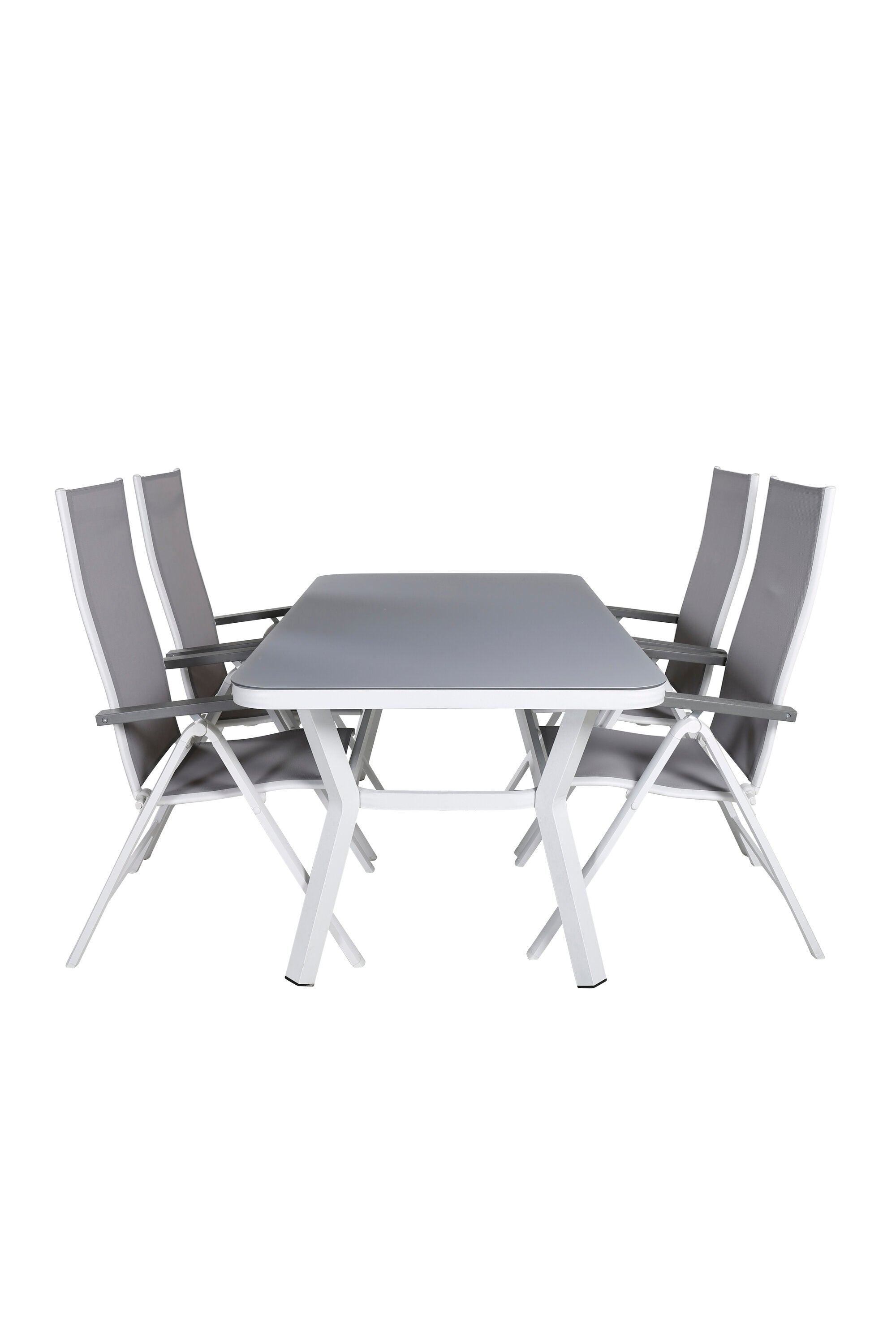Virya Rechteckiges Gartentisch-Set in Grey/White präsentiert im Onlineshop von KAQTU Design AG. Gartentischset ist von Venture Home