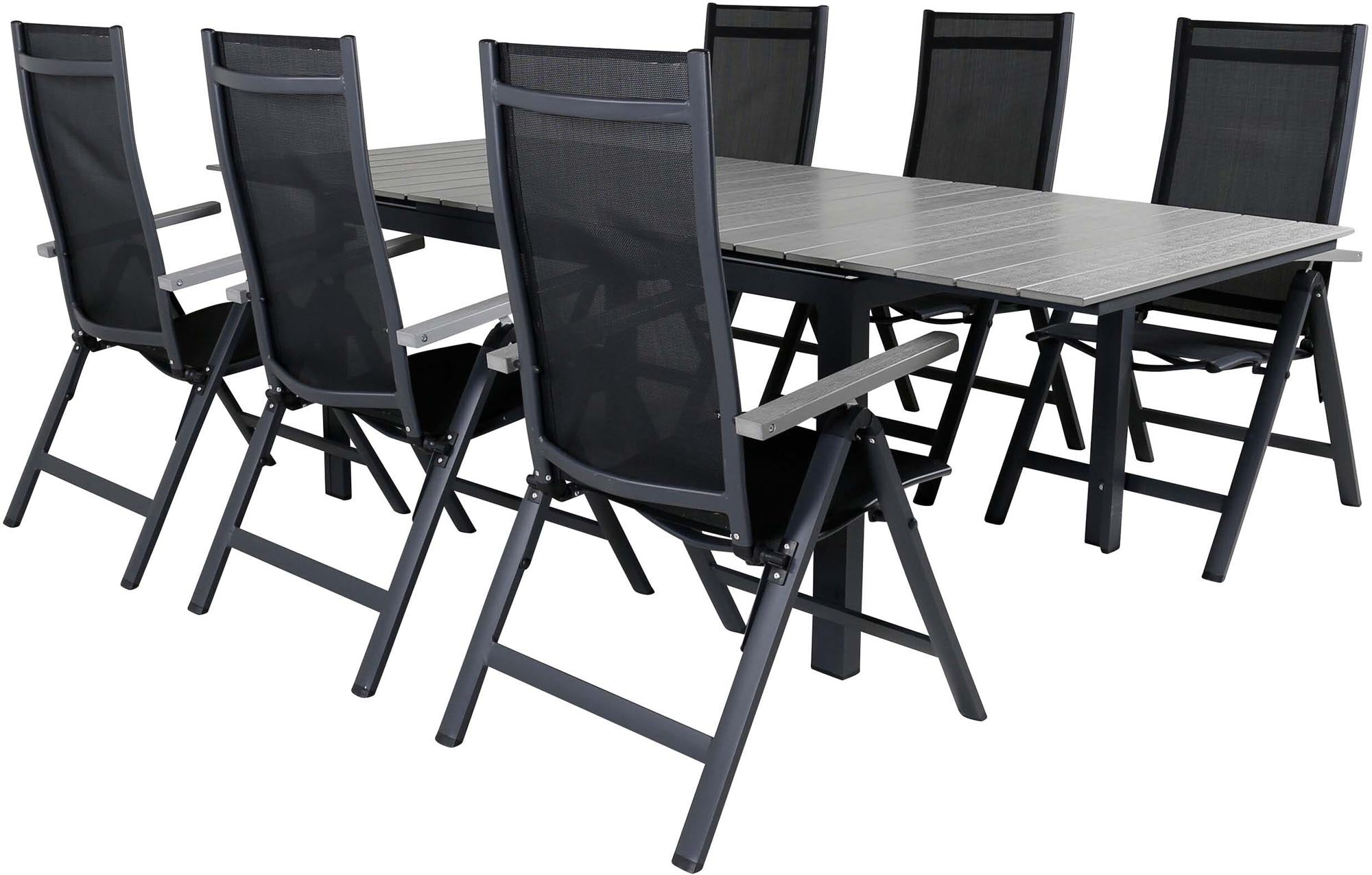 Elegantes, ausziehbares Tischset für stilvolle Outdoor-Dinner.