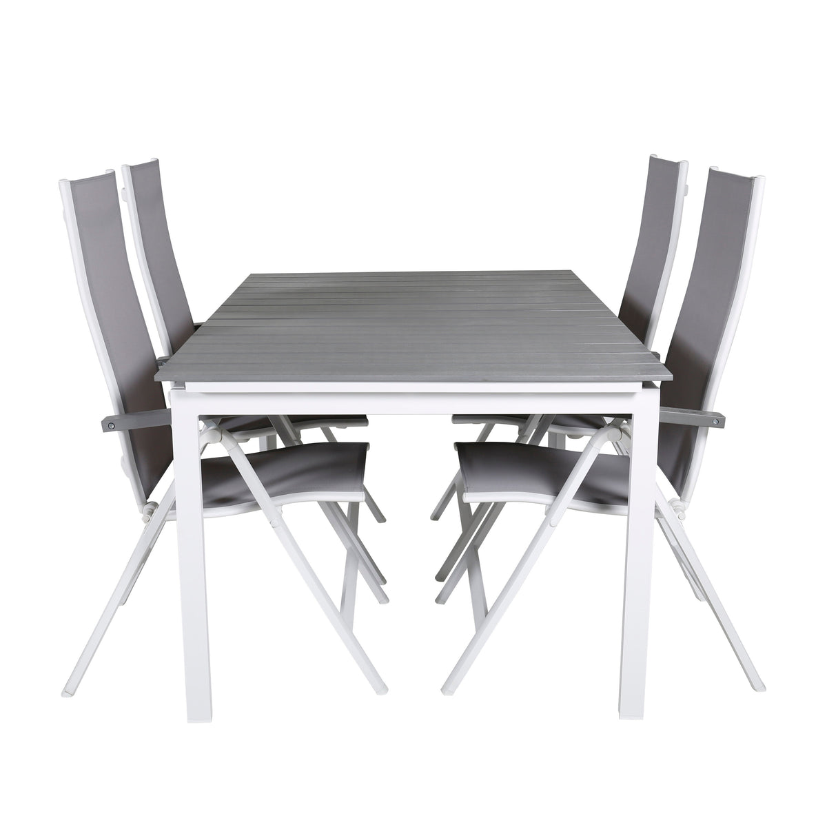 Rechteckiges Gartentisch-Set Levels in Grey/Grey präsentiert im Onlineshop von KAQTU Design AG. Gartentischset ist von Venture Home