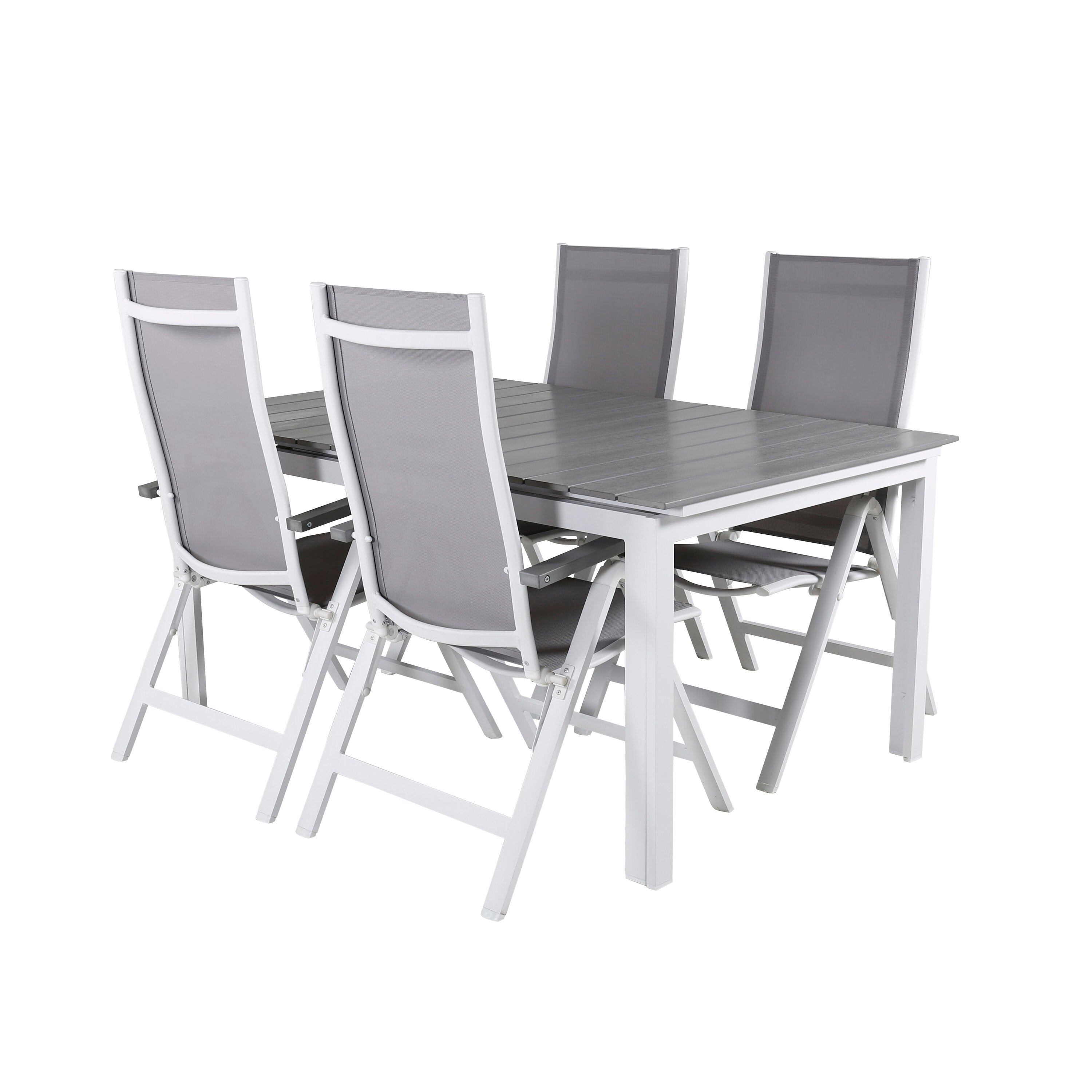 Modernes Gartentisch-Set von Venture Home, rechteckig, stilvoll und robust, perfekt für Terrasse und Garten, vielseitig nutzbar.