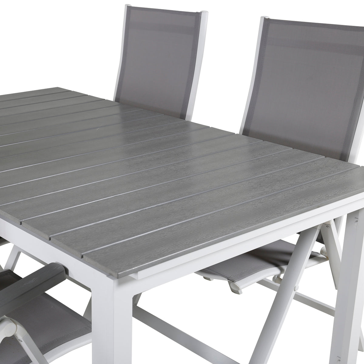 Rechteckiges Gartentisch-Set Levels in Grey/Grey präsentiert im Onlineshop von KAQTU Design AG. Gartentischset ist von Venture Home