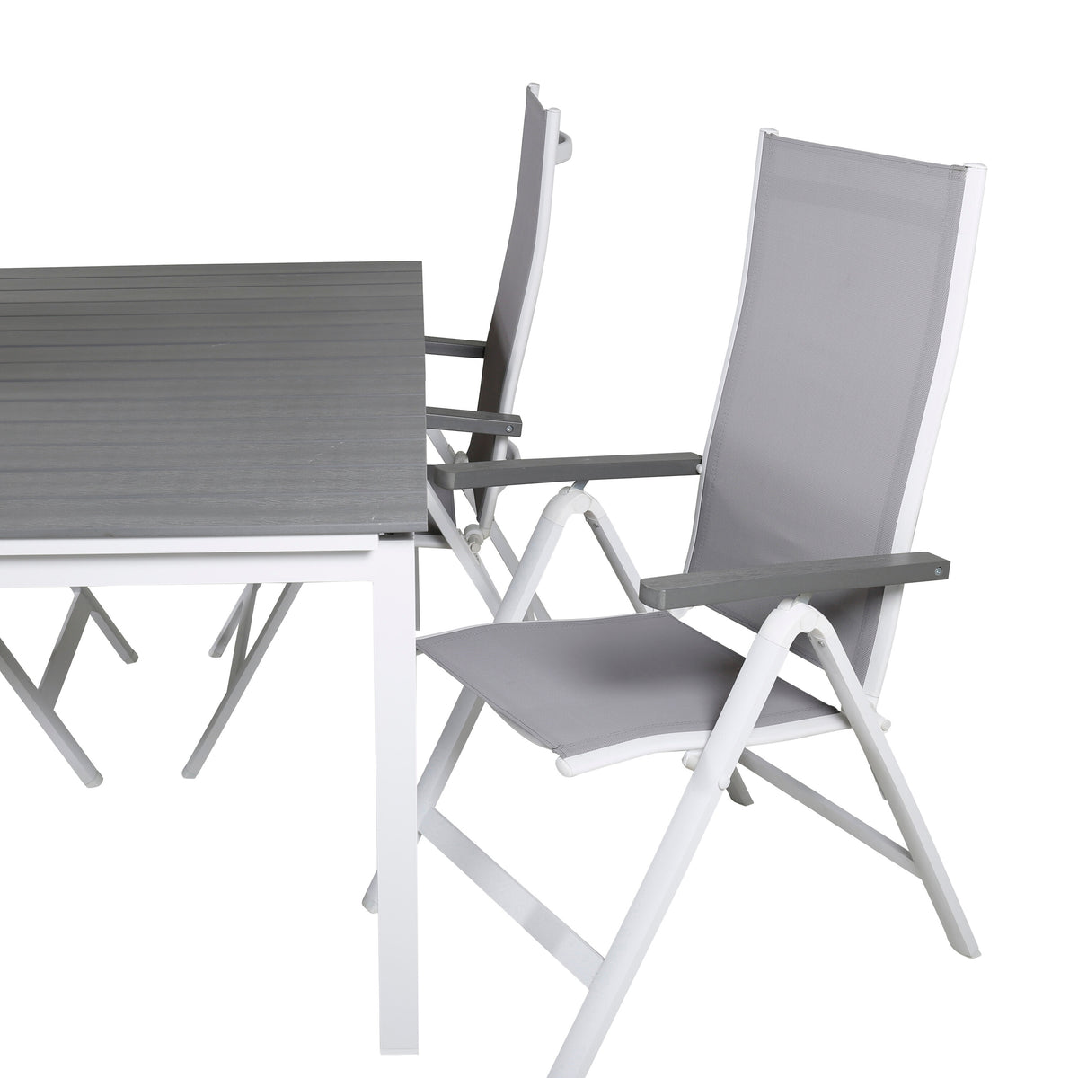 Rechteckiges Gartentisch-Set Levels in Grey/Grey präsentiert im Onlineshop von KAQTU Design AG. Gartentischset ist von Venture Home