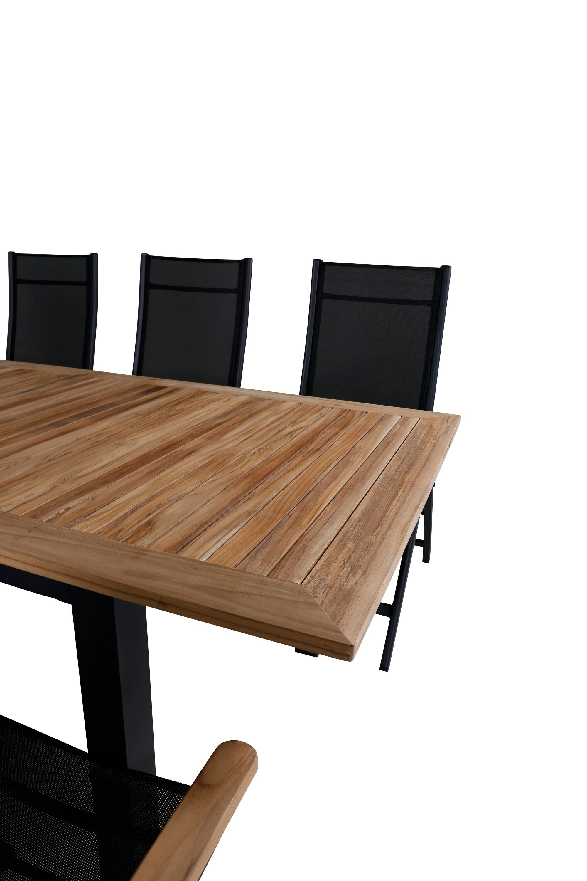 Elegantes Panama Gartentischset von Venture Home, ausziehbar, ideal für Garten oder Terrasse, robust und zeitlos gestaltet.