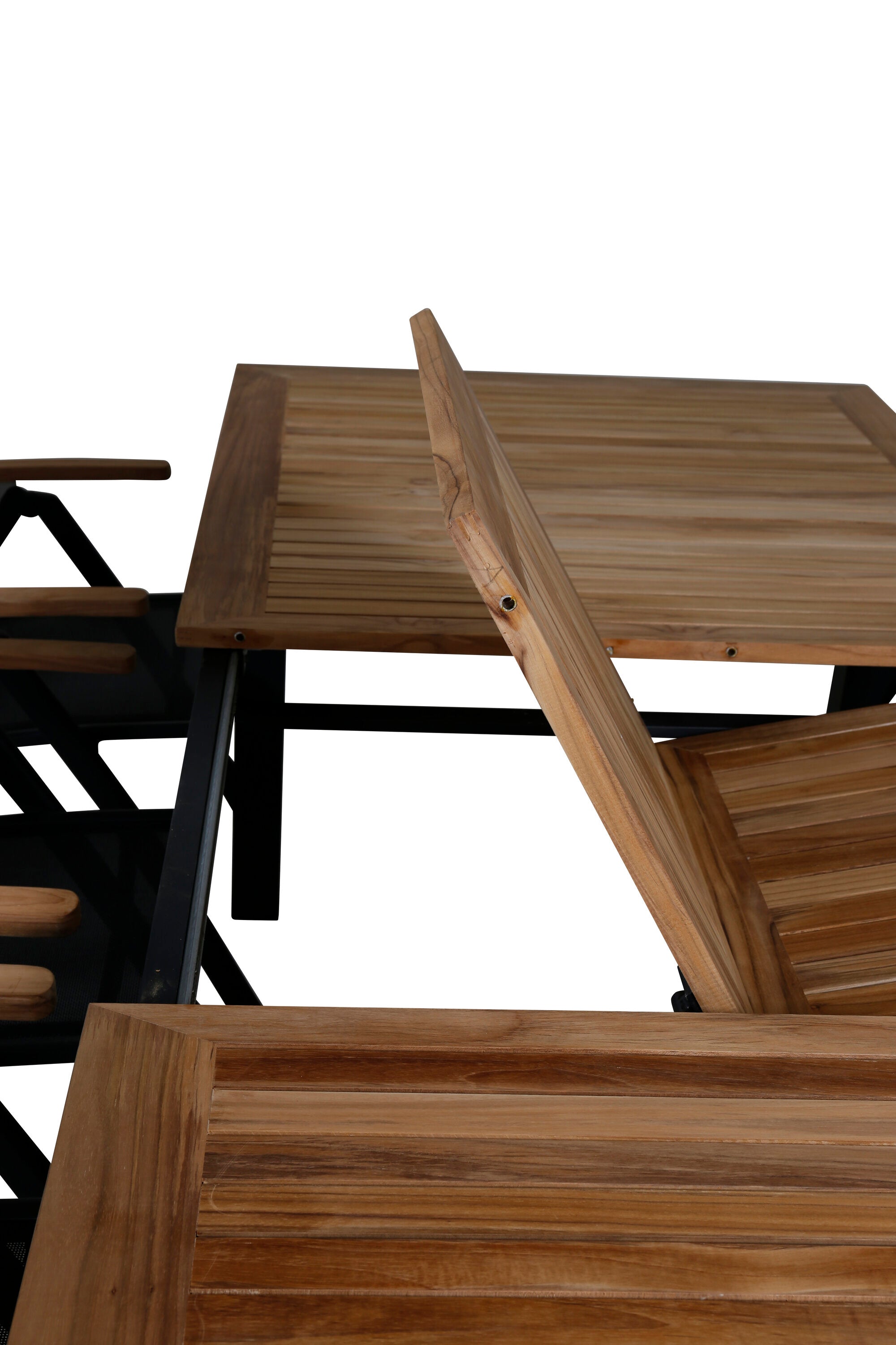 Elegantes Panama Gartentischset von Venture Home, ausziehbar, ideal für Garten oder Terrasse, robust und zeitlos gestaltet.