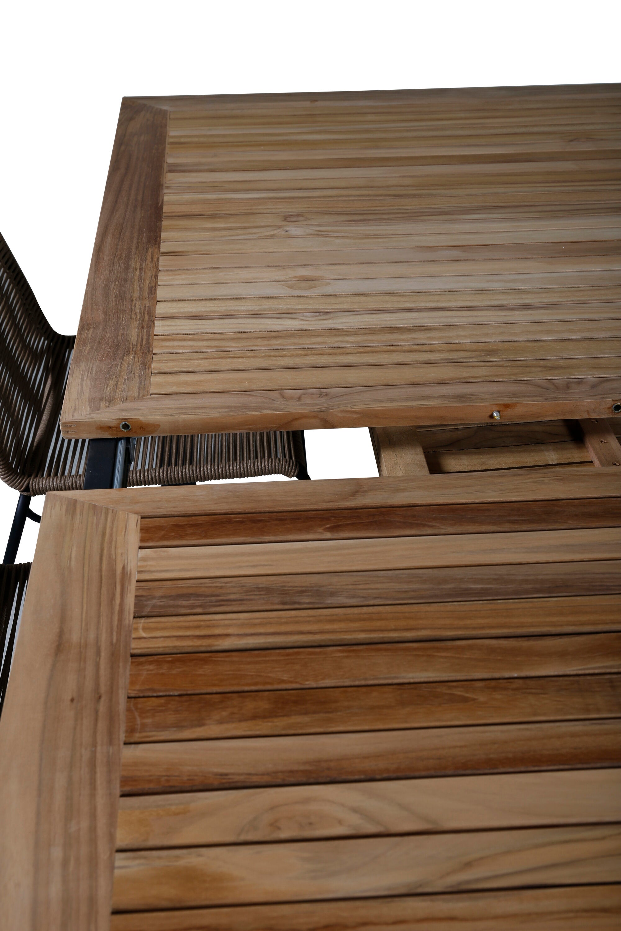 Panama Gartentischset Lindos, 6-teilig, ausziehbar, perfekt für moderne Aussenbereiche, stilvoll und praktisch zugleich.