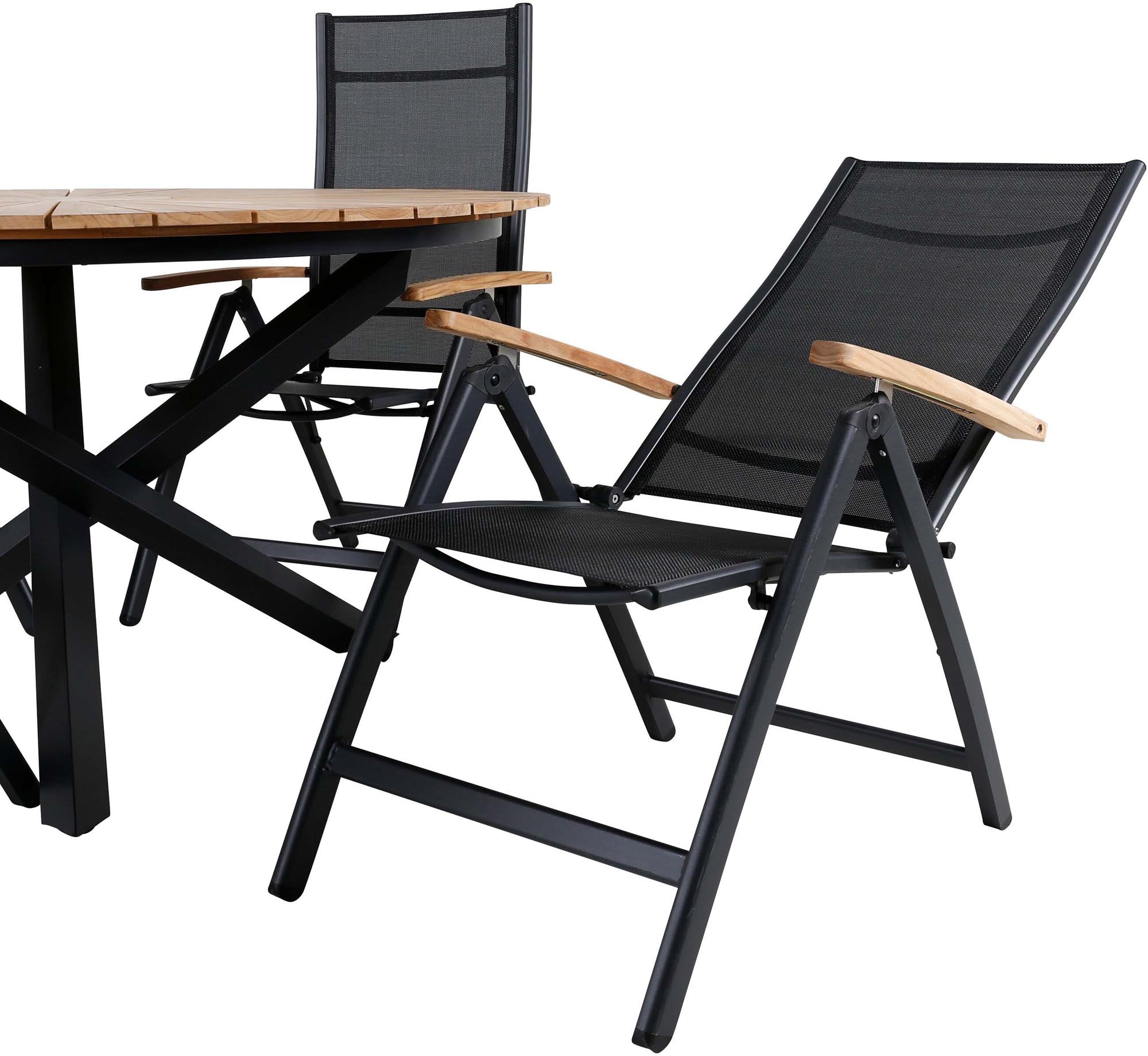 Robustes Mexiko Tischset für 4, ideal für Balkon und Garten.