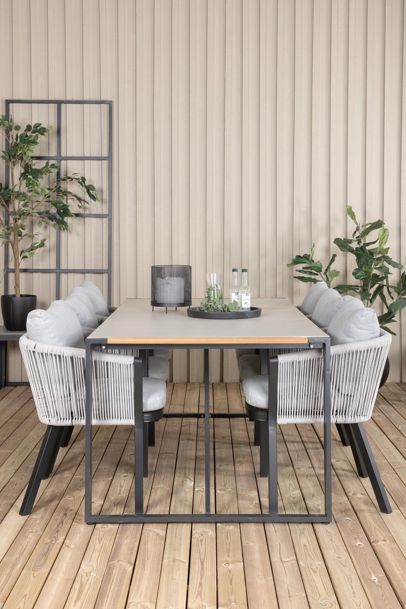 Robustes Texas Tischset 200cm für 6 von Venture Home entdecken.