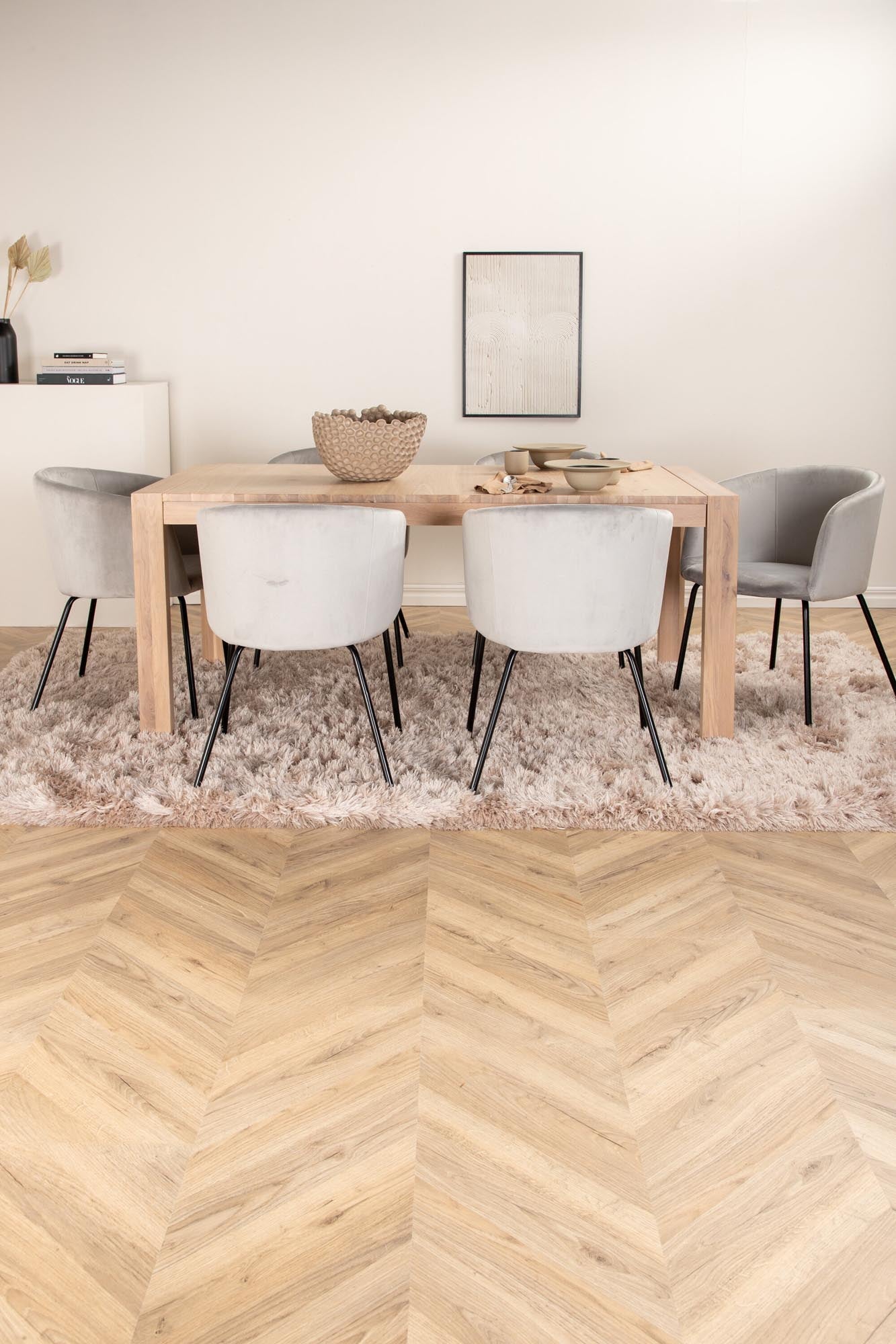 Venture Home Esszimmerset: Flexibler Tisch & 6 Stühle, 170cm.