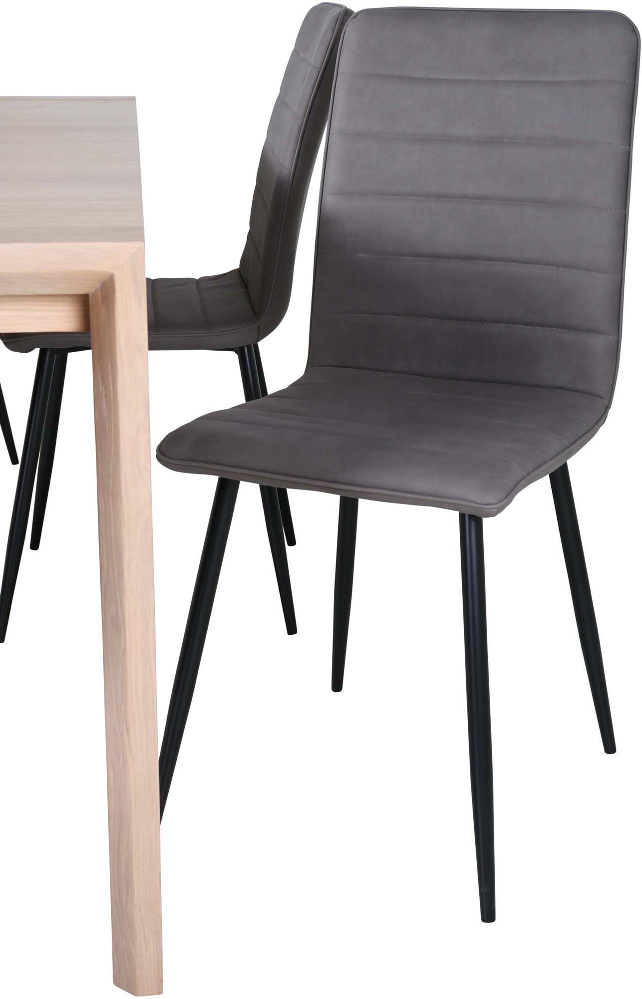 Elegantes Esszimmerset: Ausziehbarer Tisch & 6 Stühle, 170cm.