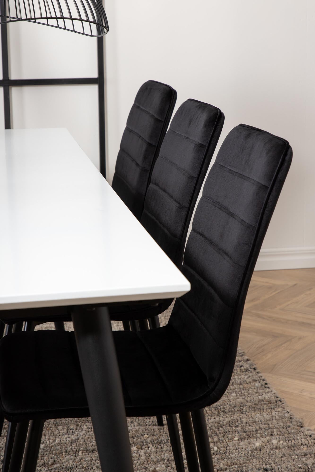 Stilvolles Jimmy Esszimmerset + Windu: Skandinavische Eleganz und Komfort für gesellige Abende. Ideal für jeden Essbereich.